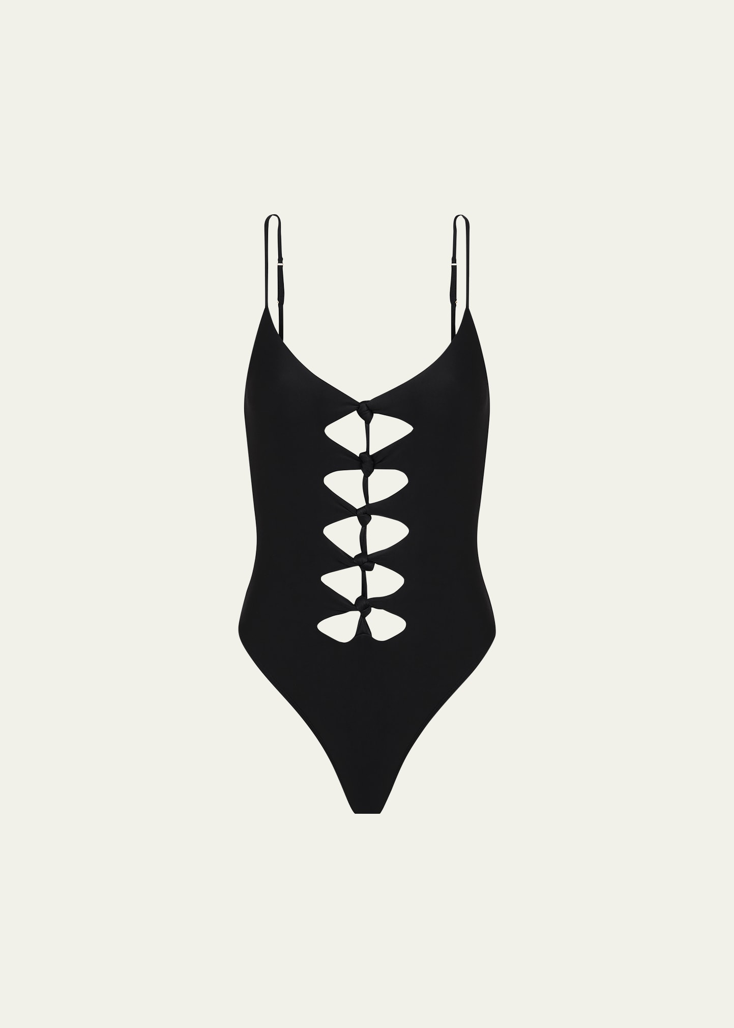 Vix Solid Megan Brazilian One-piece Swimsuit In Black