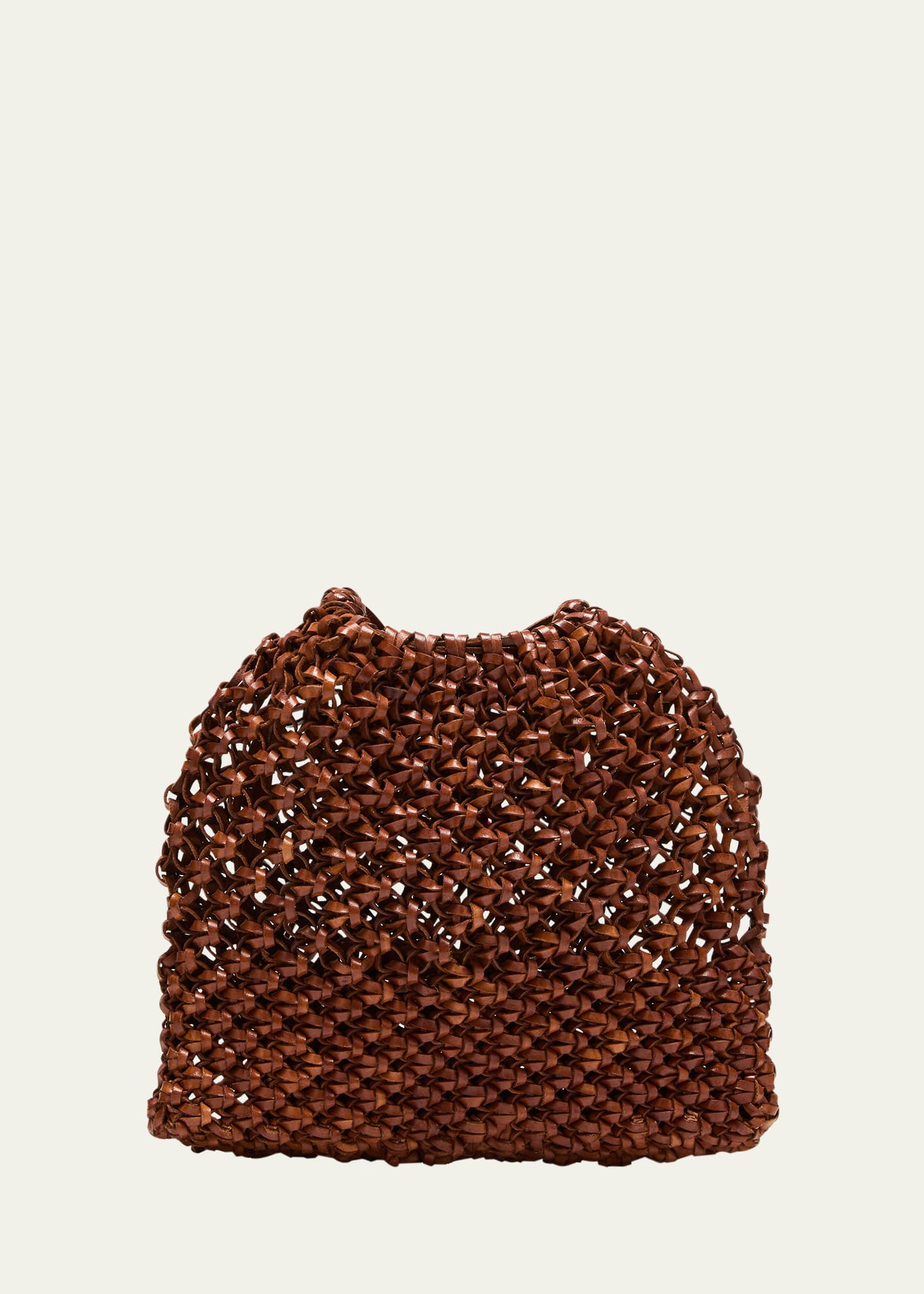 Shop Ulla Johnson Tulia Knotted Leather Crossbody Bag In Pecan Brown