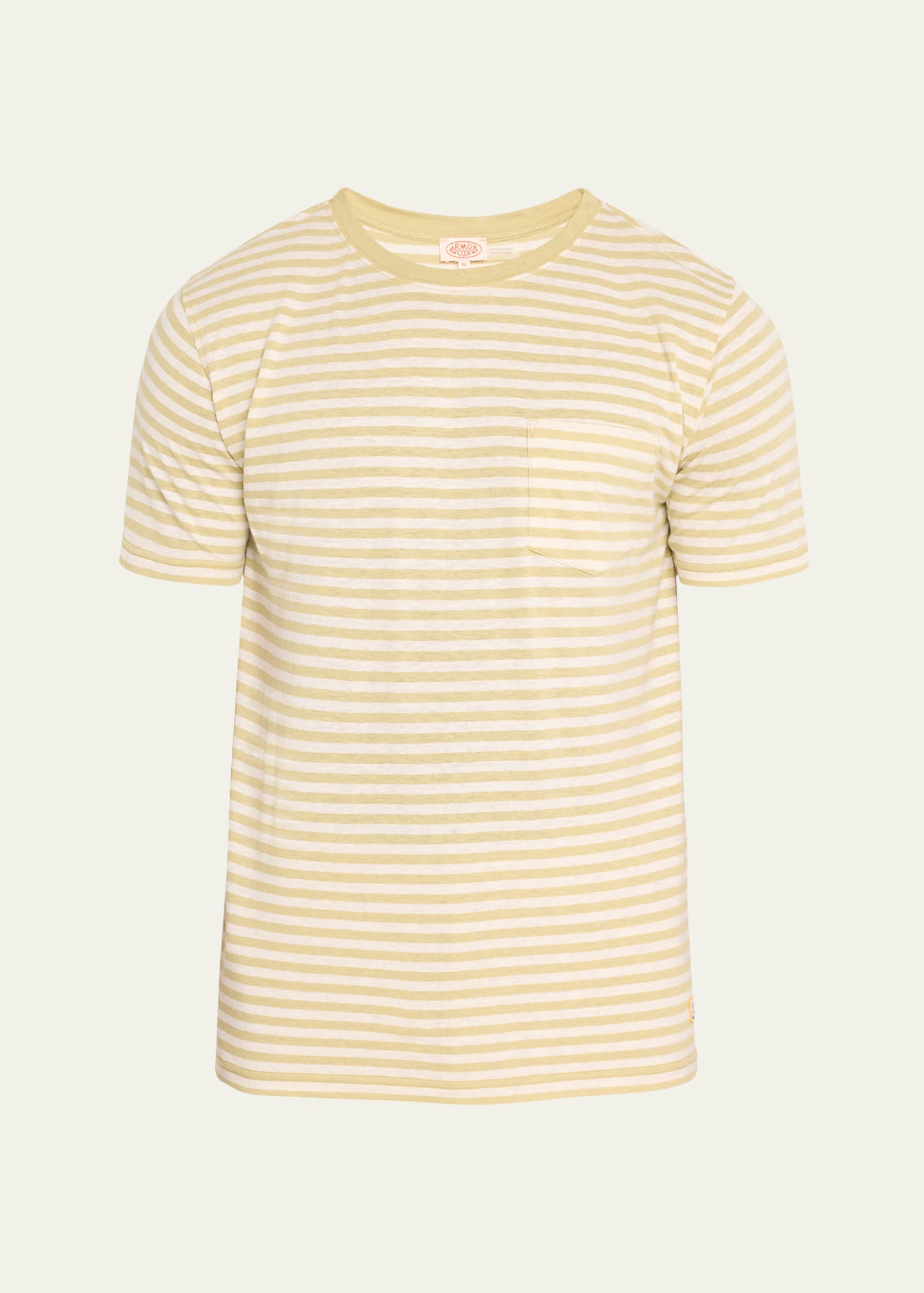 Armor Lux Men's Heritage Striped Cotton-Linen T-Shirt