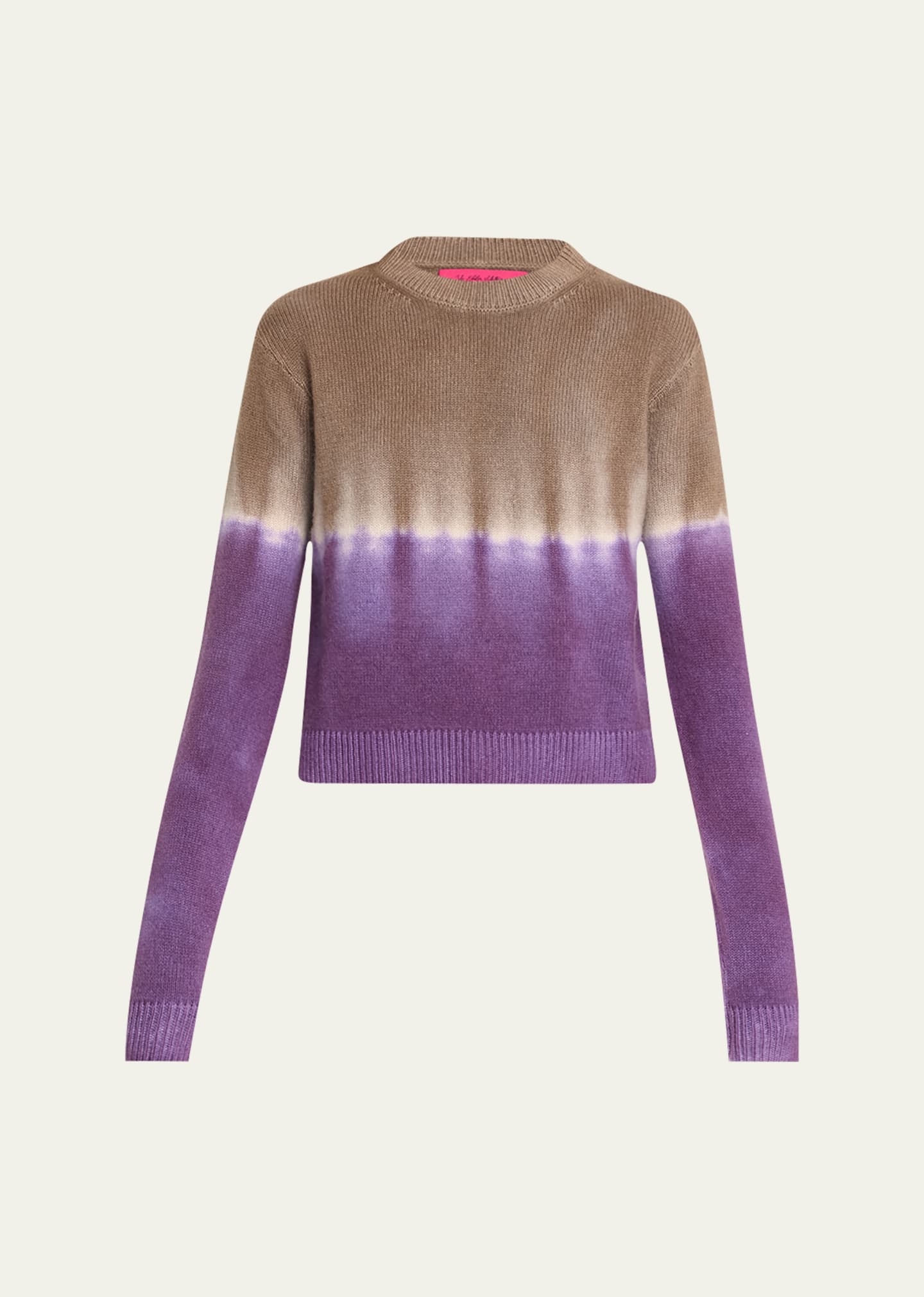 The Elder Statesman Dip-dye Cashmere Sweater In Ivory W P