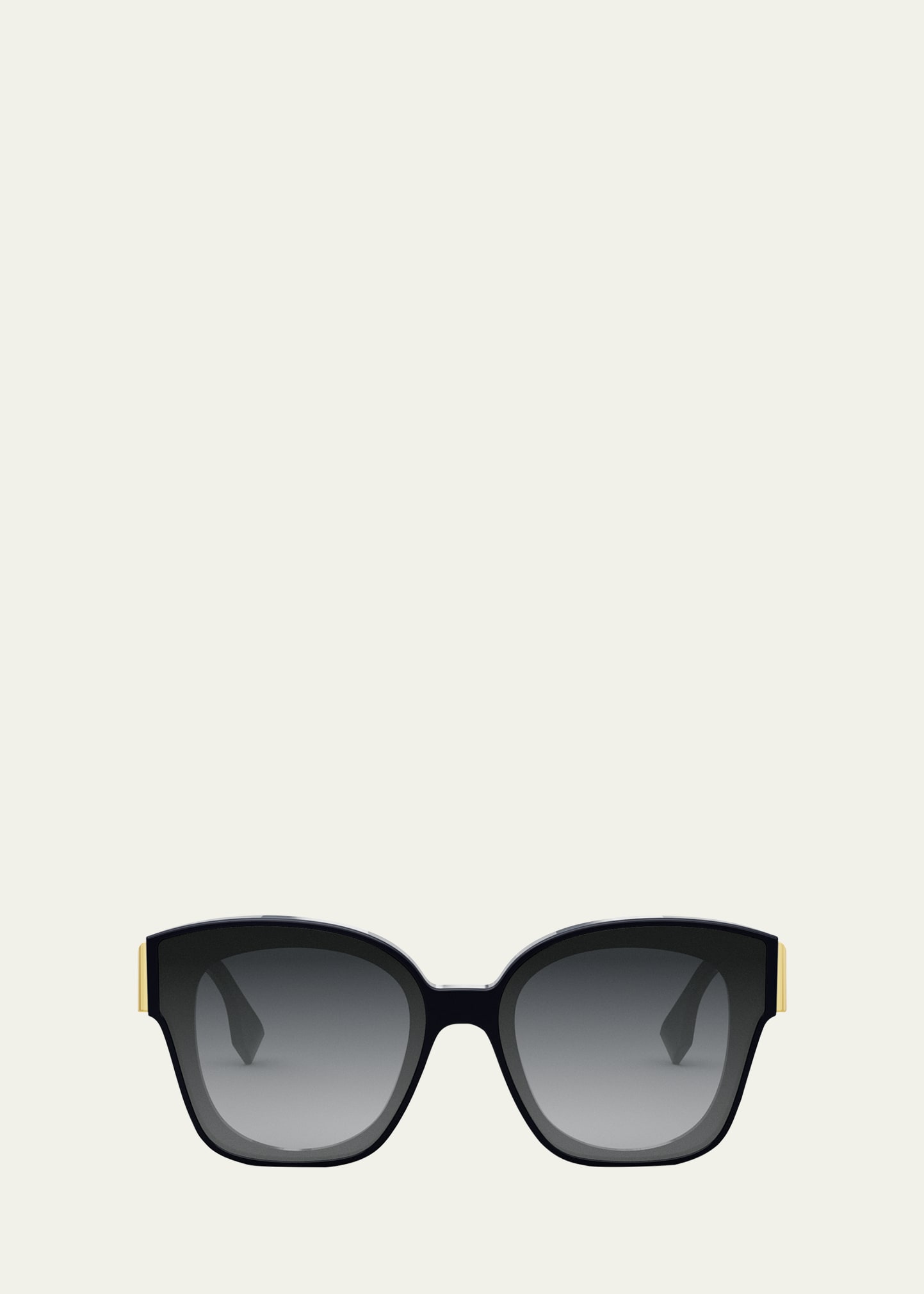 Shop Fendi First Gradient Acetate Square Sunglasses In Sblu/smk