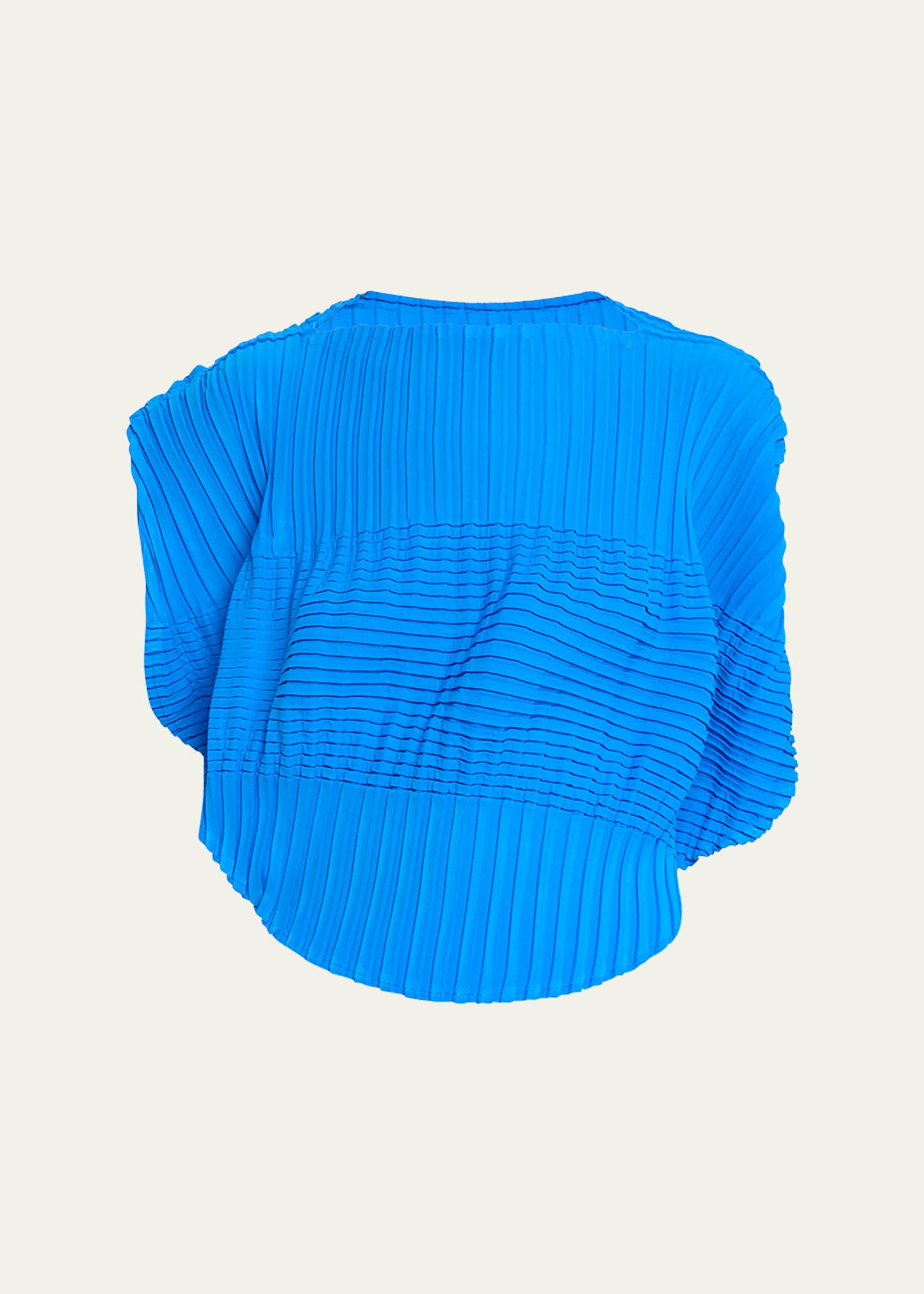 Issey Miyake Aerate Pleats Top In Blue