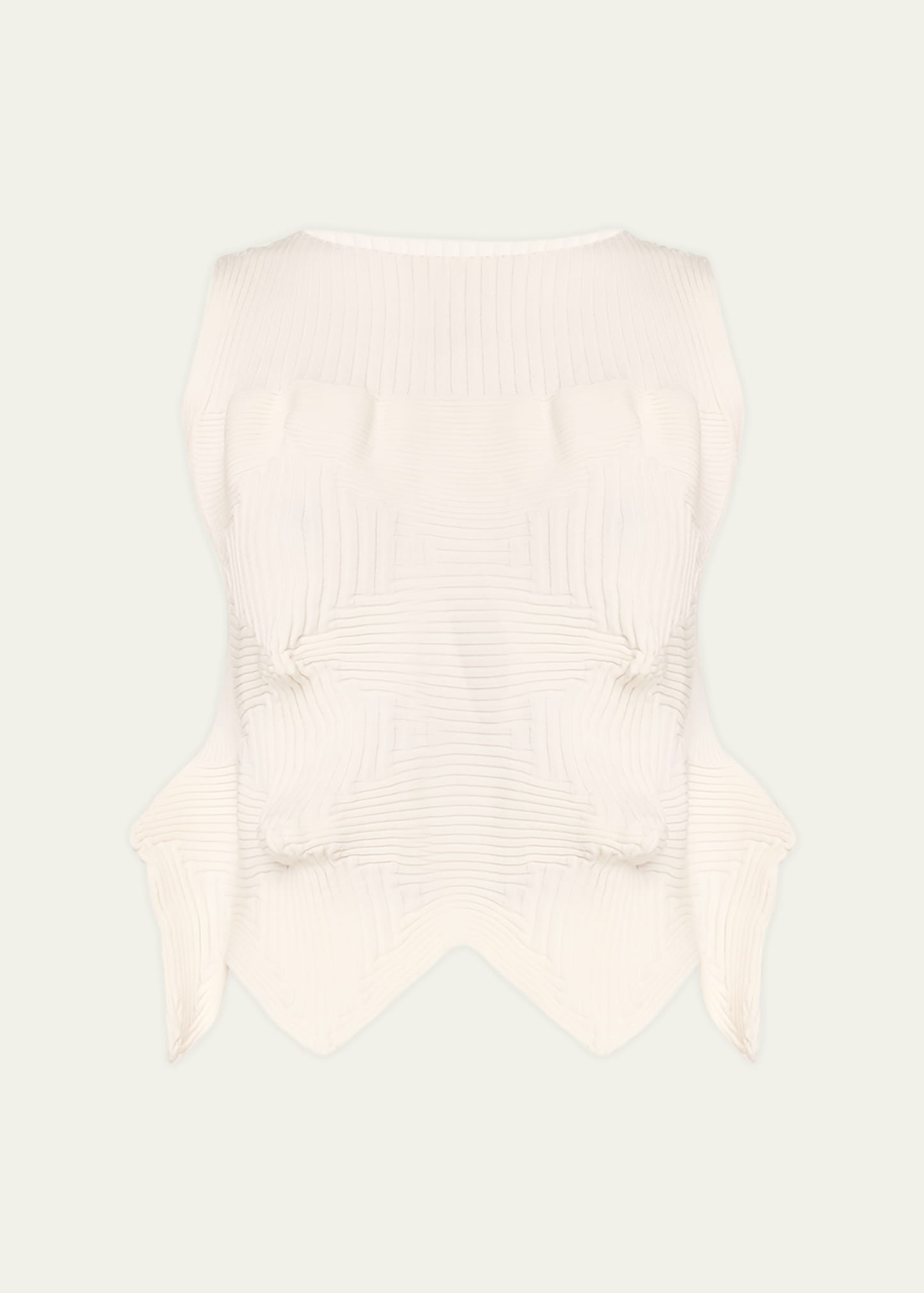 Shop Issey Miyake Linkage 3-d Knit Top In White