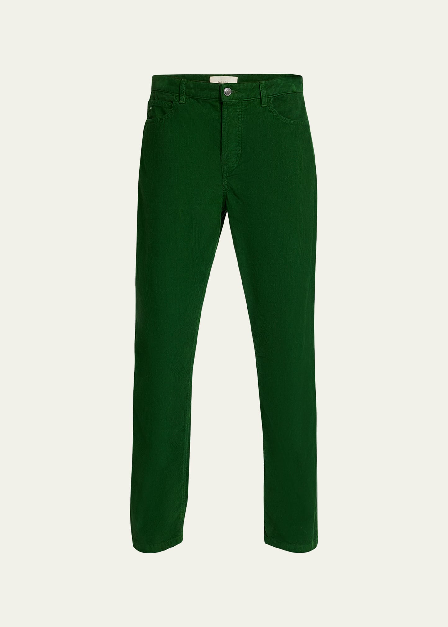 The Row Dan Wide-leg Denim Trousers In Green