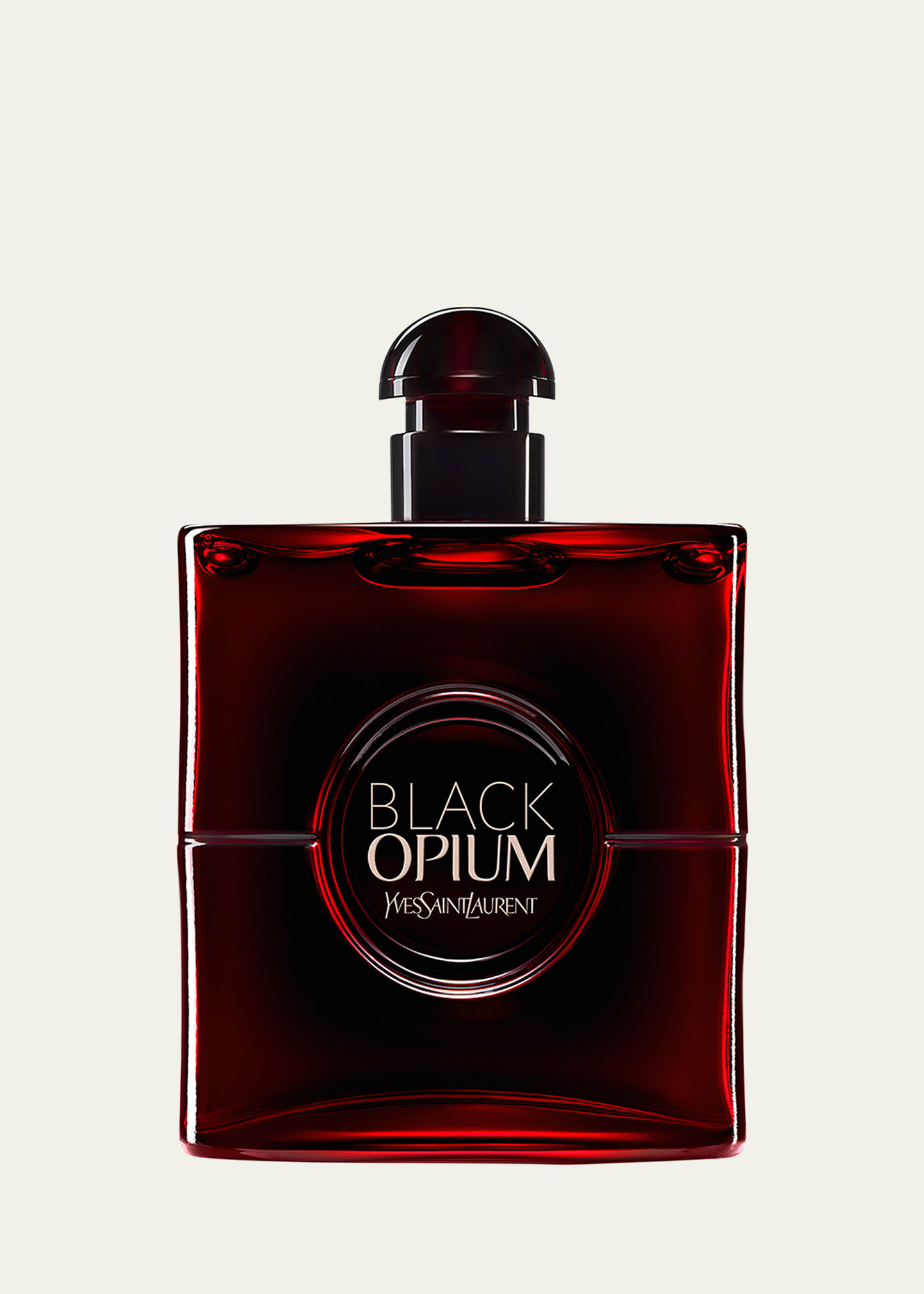Shop Saint Laurent Black Opium Eau De Parfum Over Red, 3 Oz.
