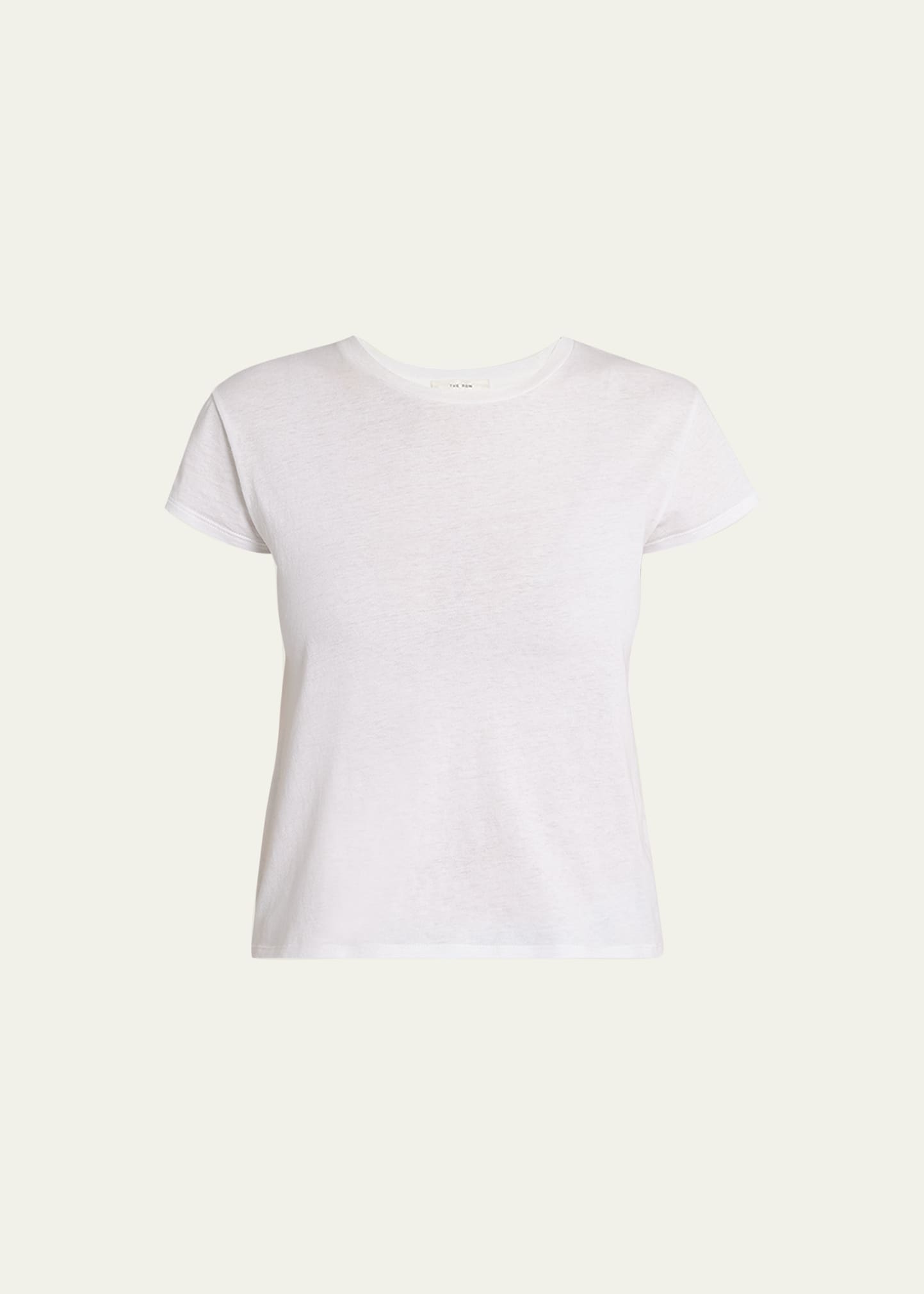 The Row Calibi Brushed Cotton Silk Jersey T-shirt In White