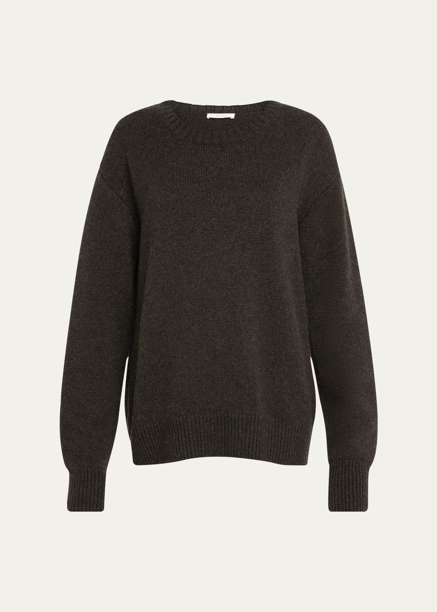 The Row Fiji Cashmere Knit Sweater In Black