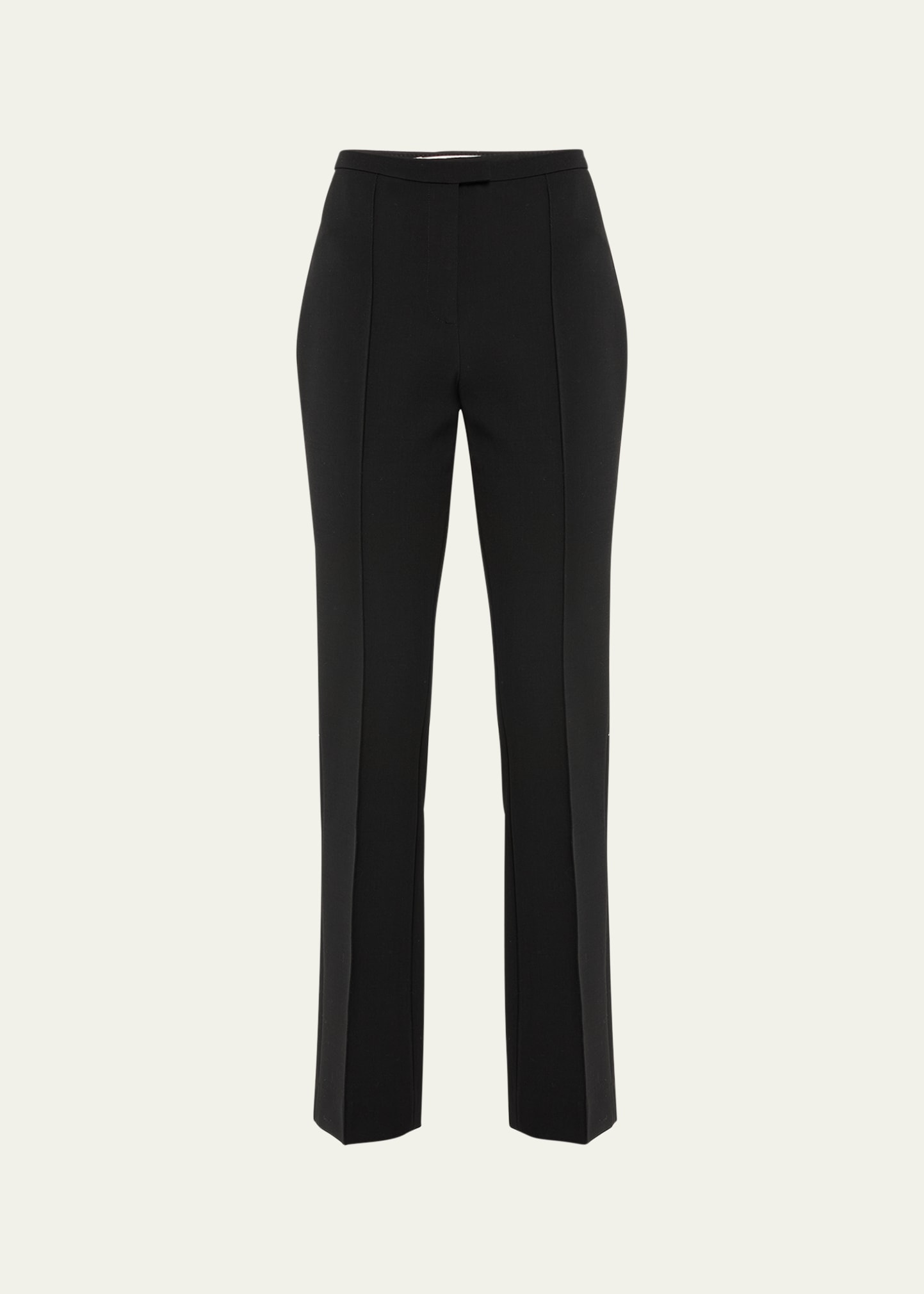 Shop The Row Desmond Straight-leg Wool Trousers In Black