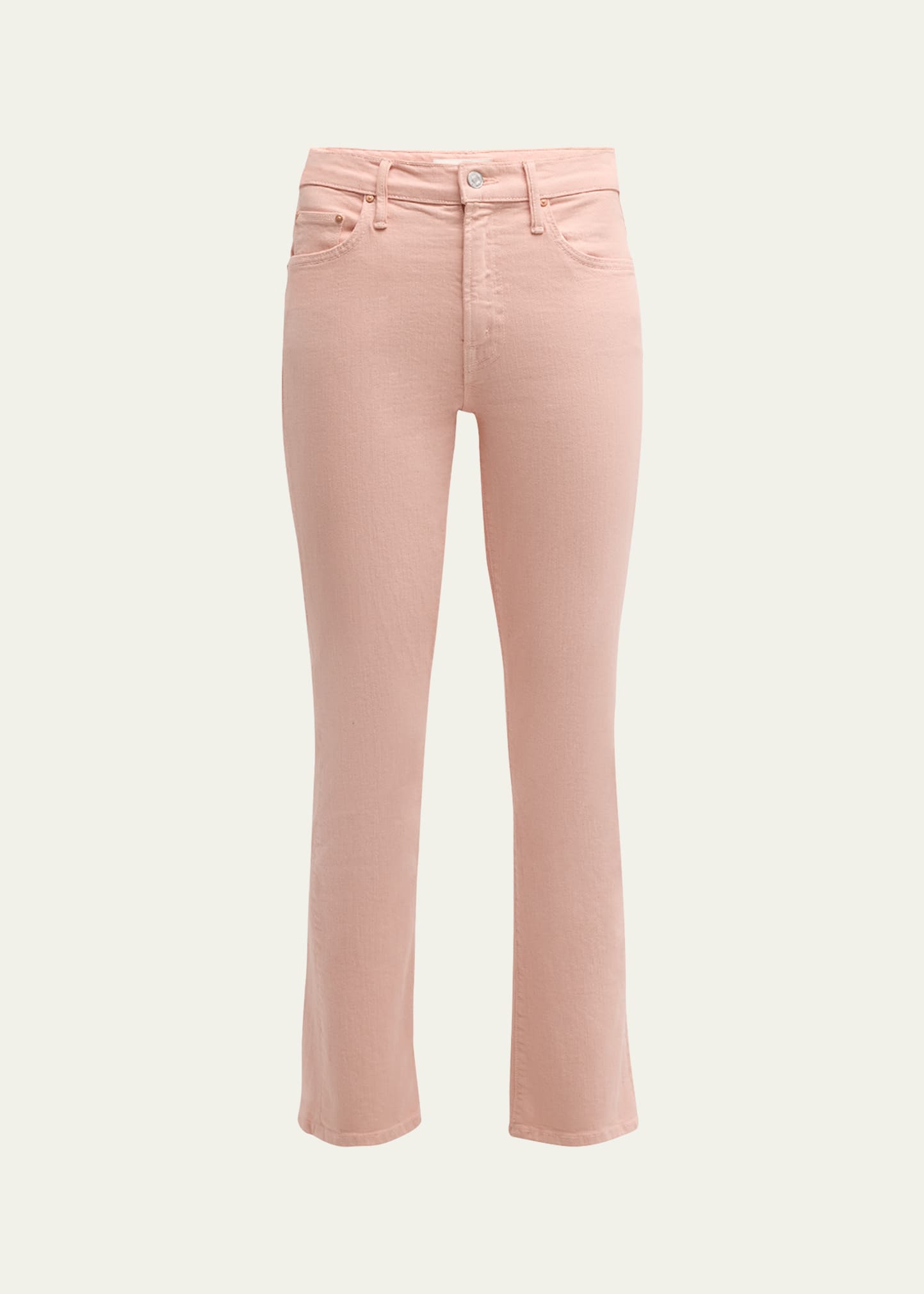 Mother The Mid Rise Maven Ankle In Long Time No Candlelight Peach In Peach Parfait Ppa