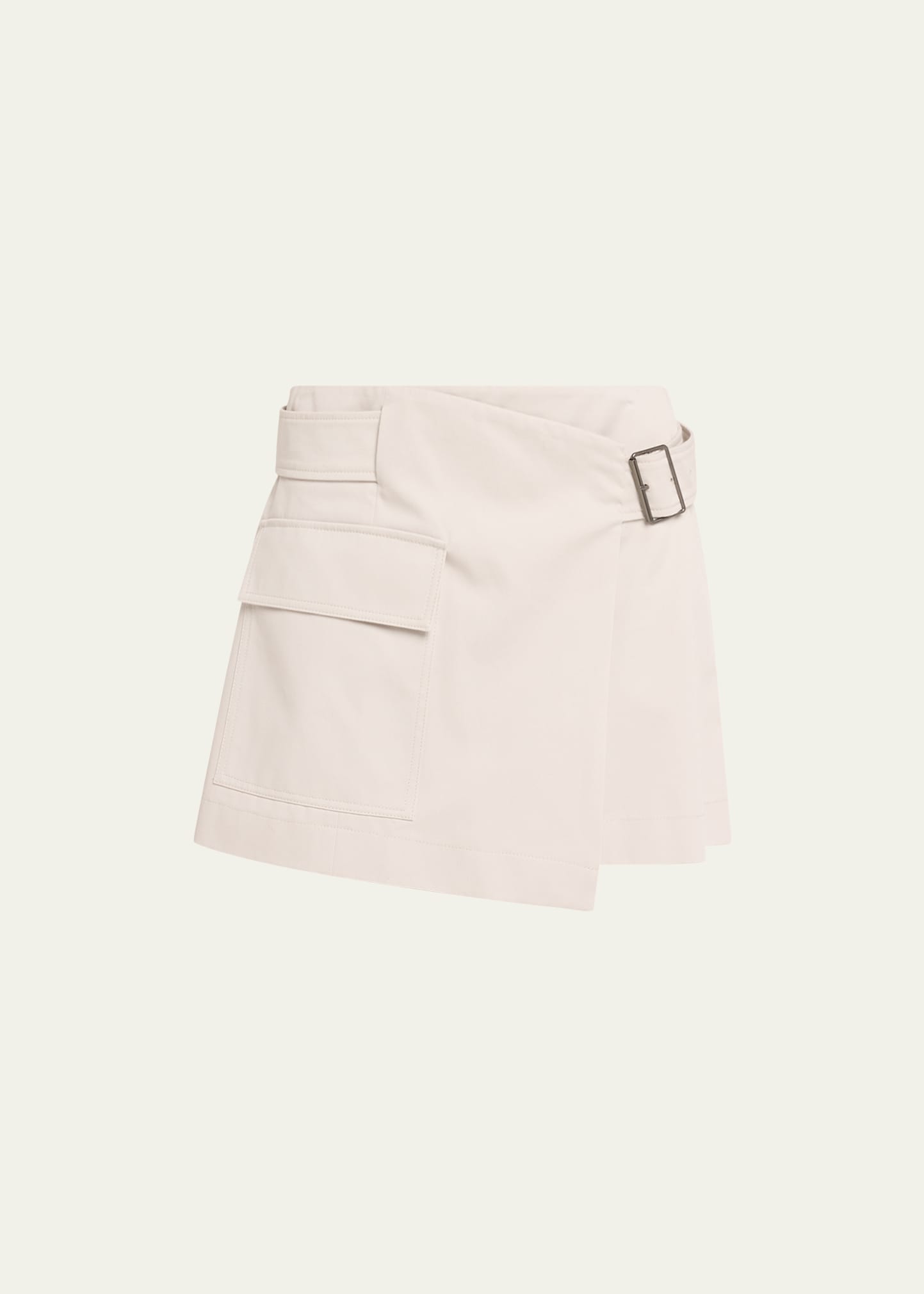 We-ar4 The Cargo Mini Skirt In Parchment