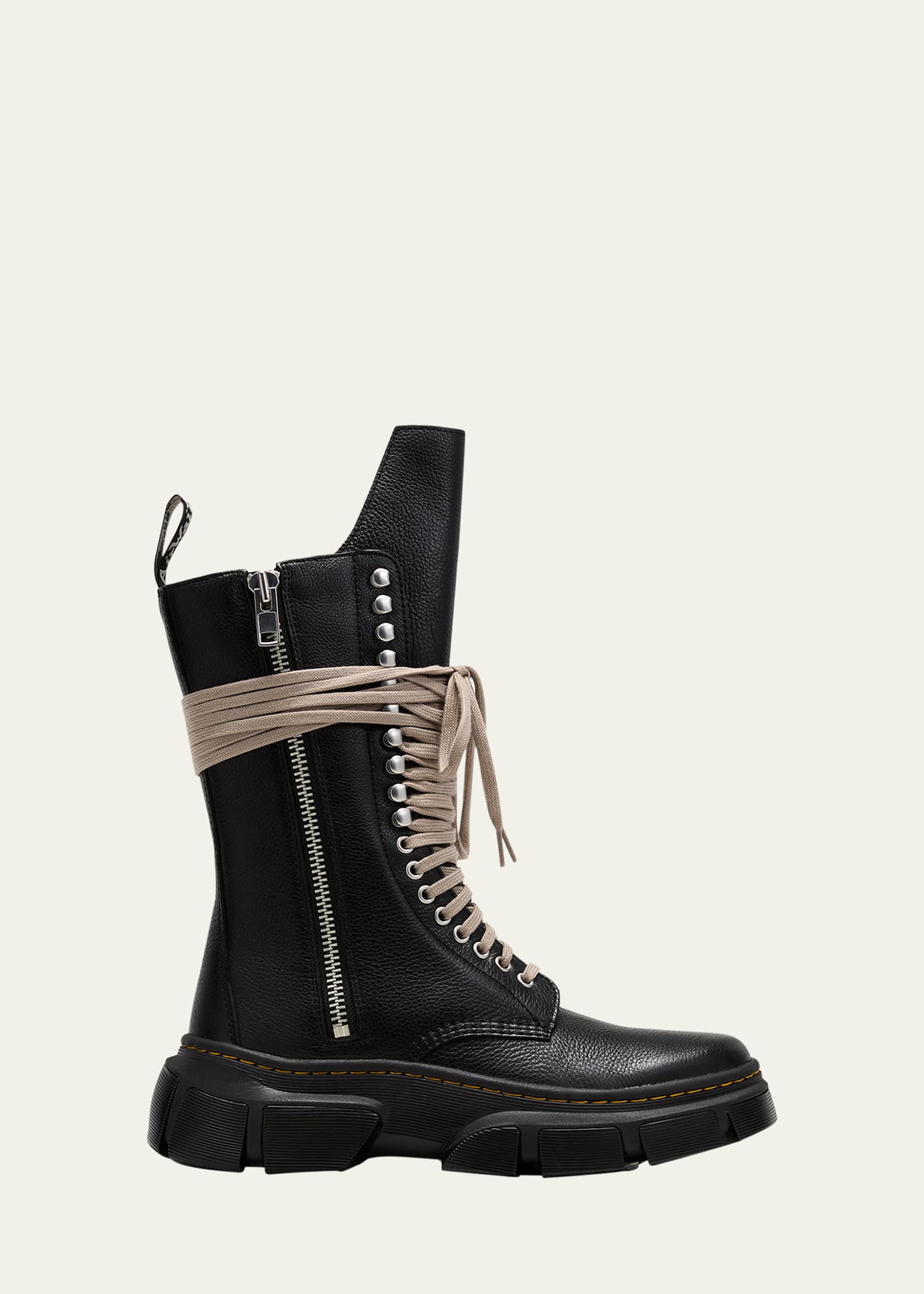 x Dr. Martens Leather Jumbo Lace Mid Combat Boots