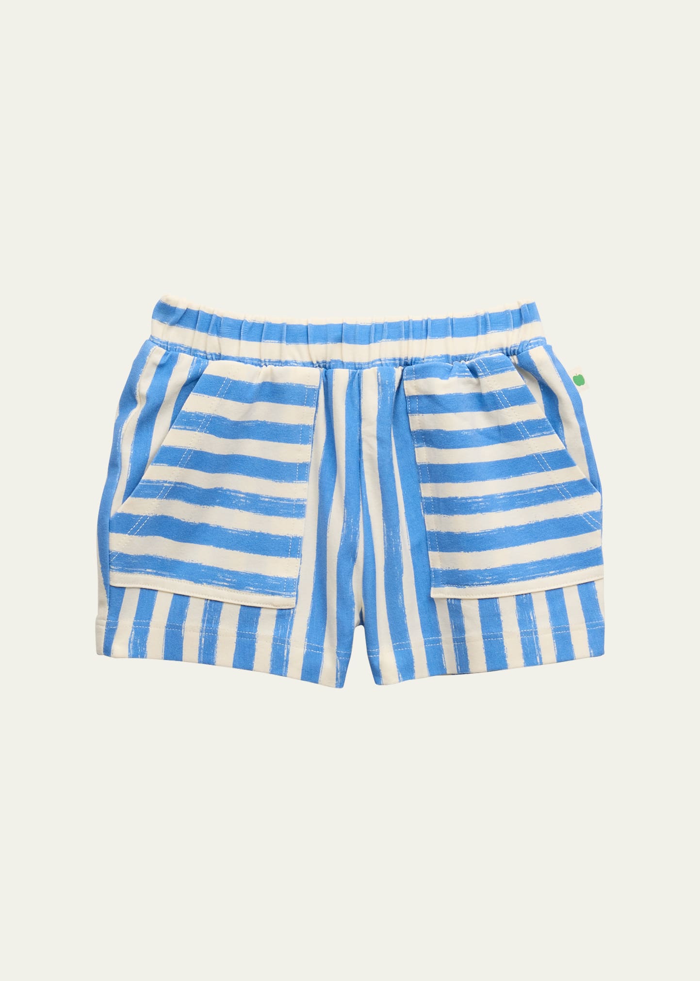 Bonniemob Kids' Boy's Striped Shorts In Blue Stripe