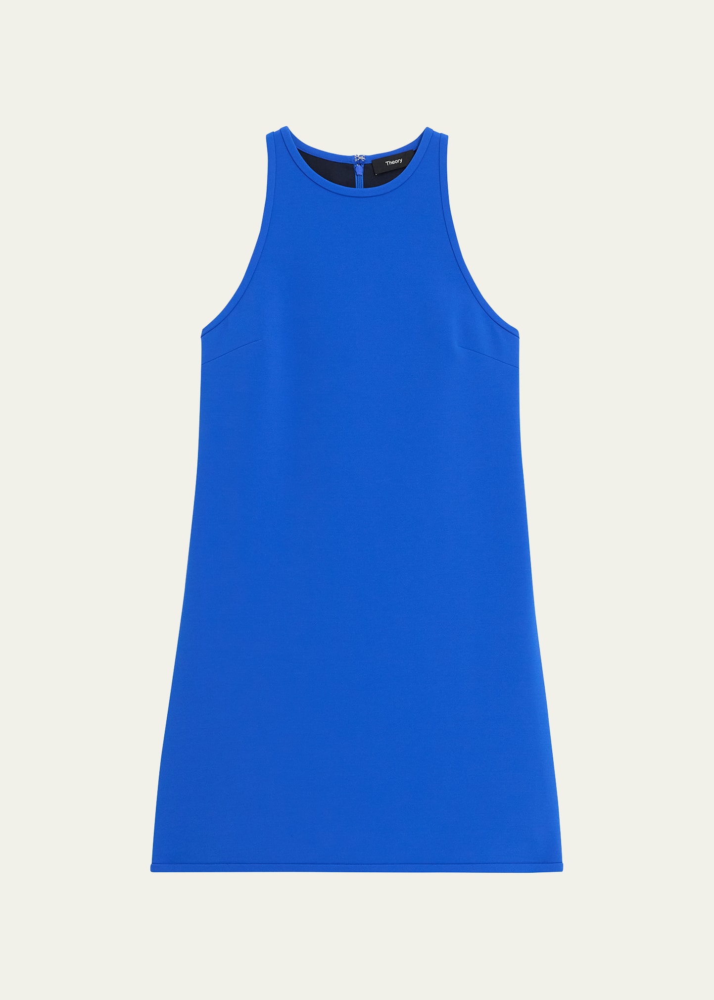 Theory Sleeveless Shift Mini Dress In Wave/wave
