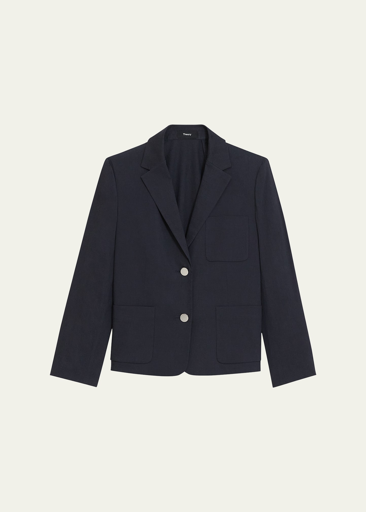 Shop Theory Shrunken Patch Pocket Jacket In Concord