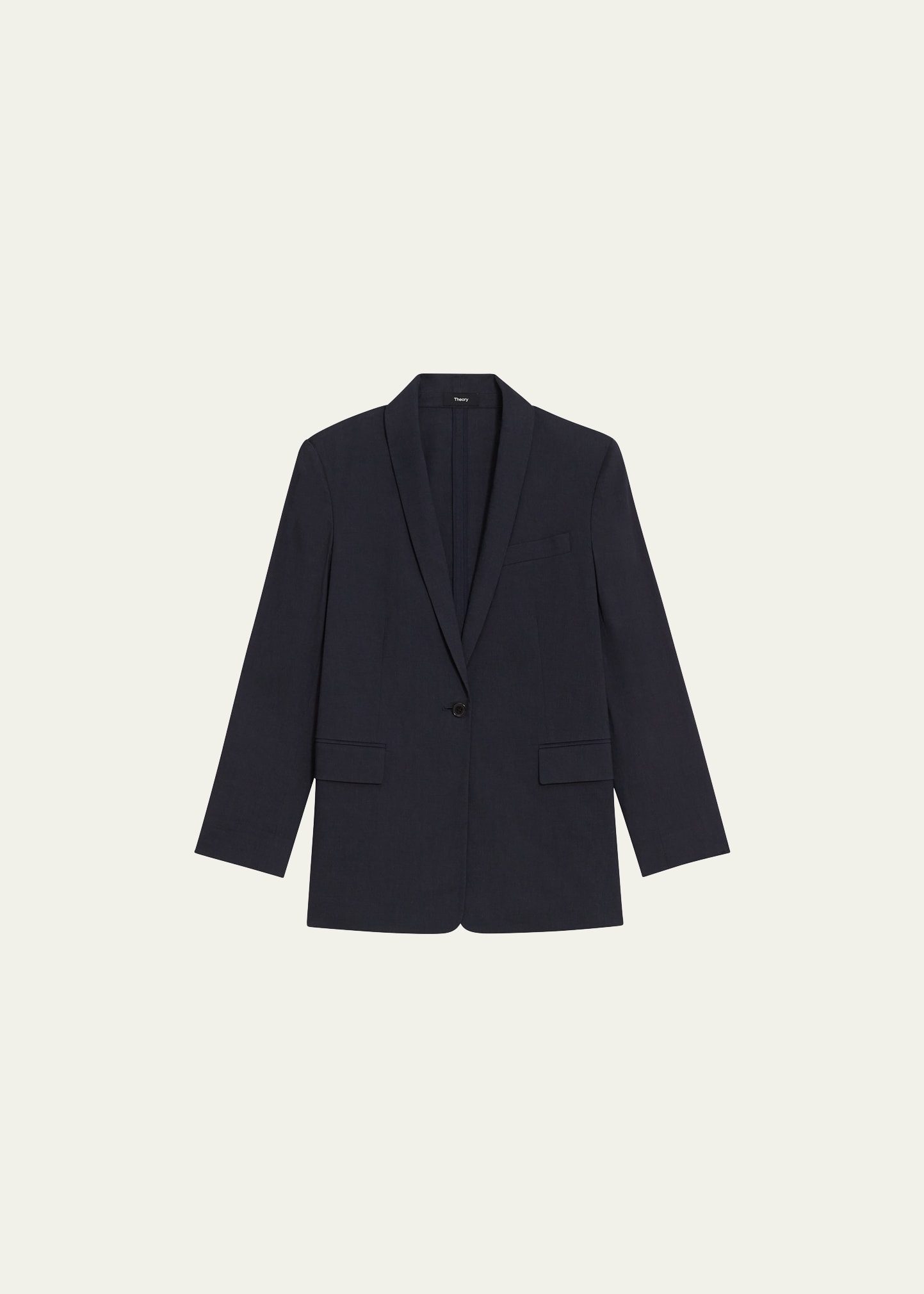Shop Theory Rolled-sleeve Shawl Collar Jacket In Concord
