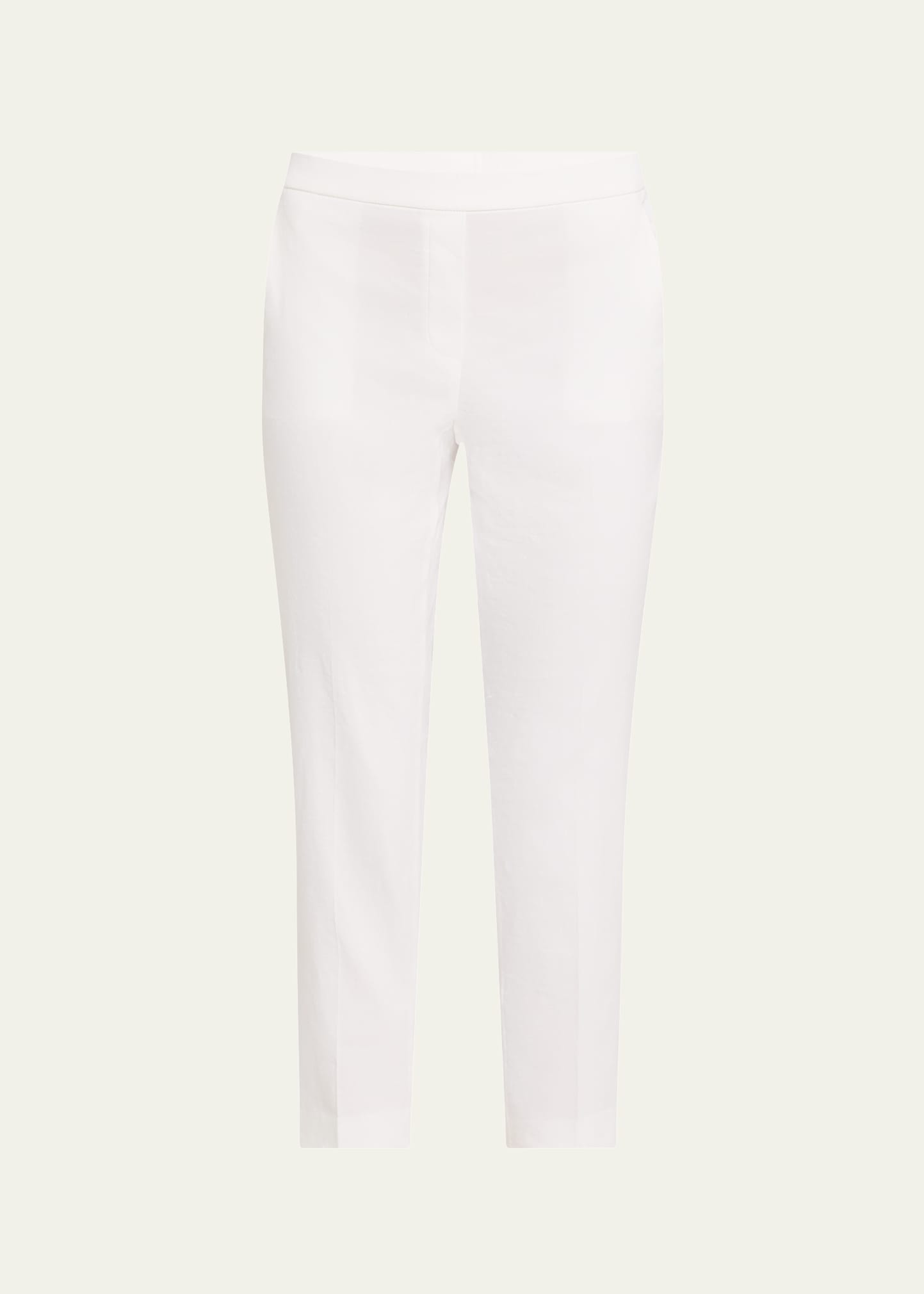 Treeca Cropped Slim Pull-On Pants