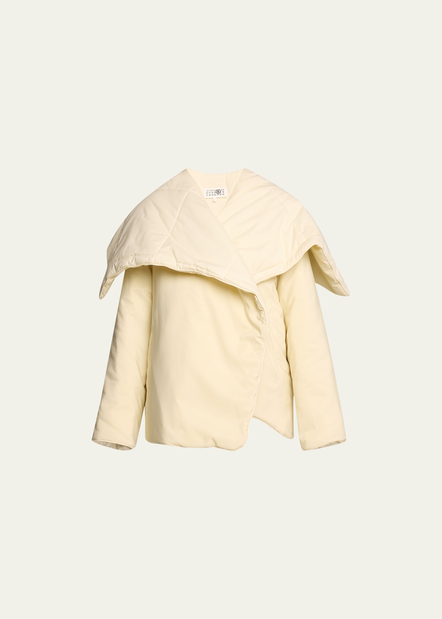 Mm6 Maison Margiela Oversized Sports Jacket In Neutral