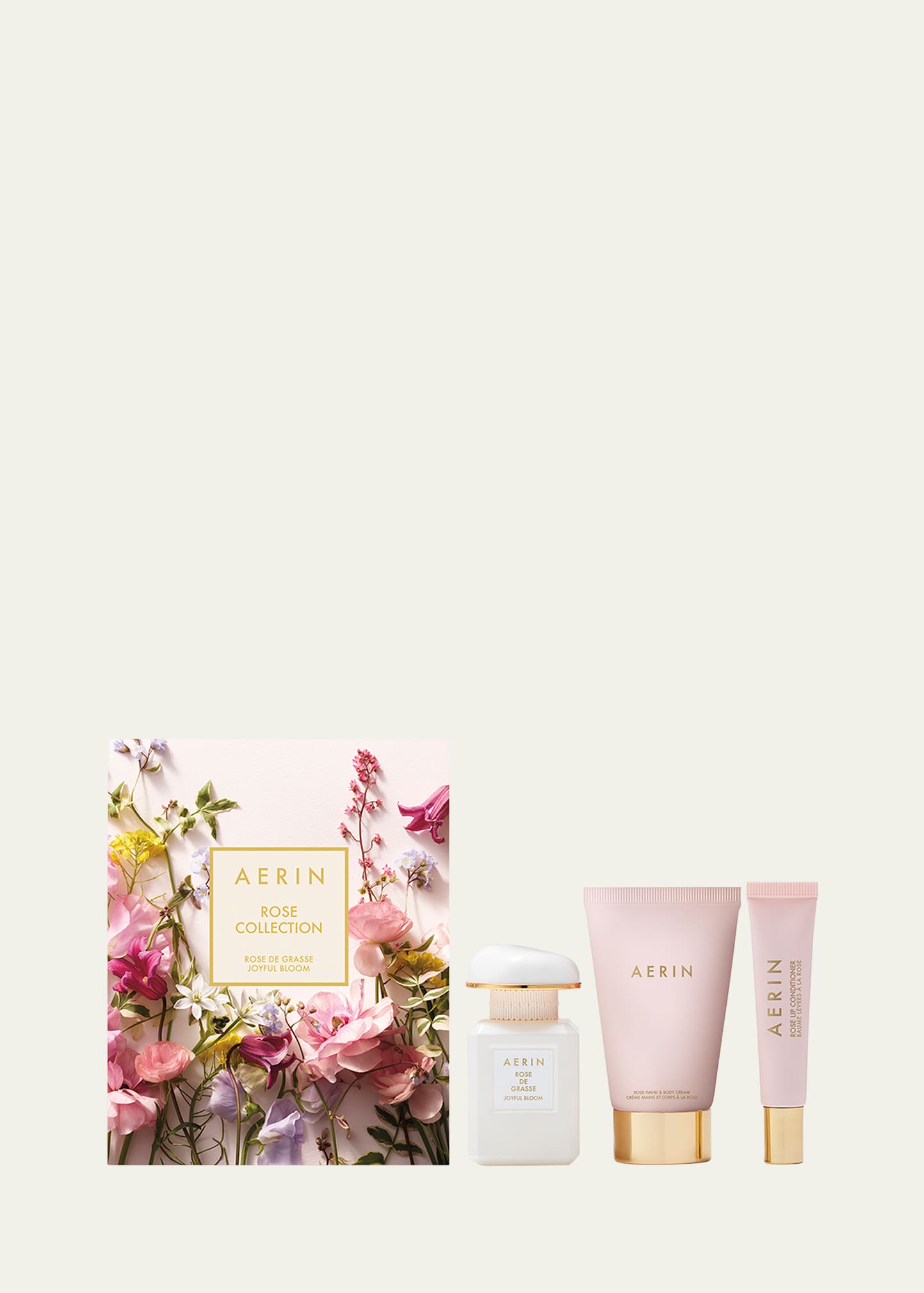 Aerin Rose De Grasse Joyful Bloom Beauty Essentials Set In White