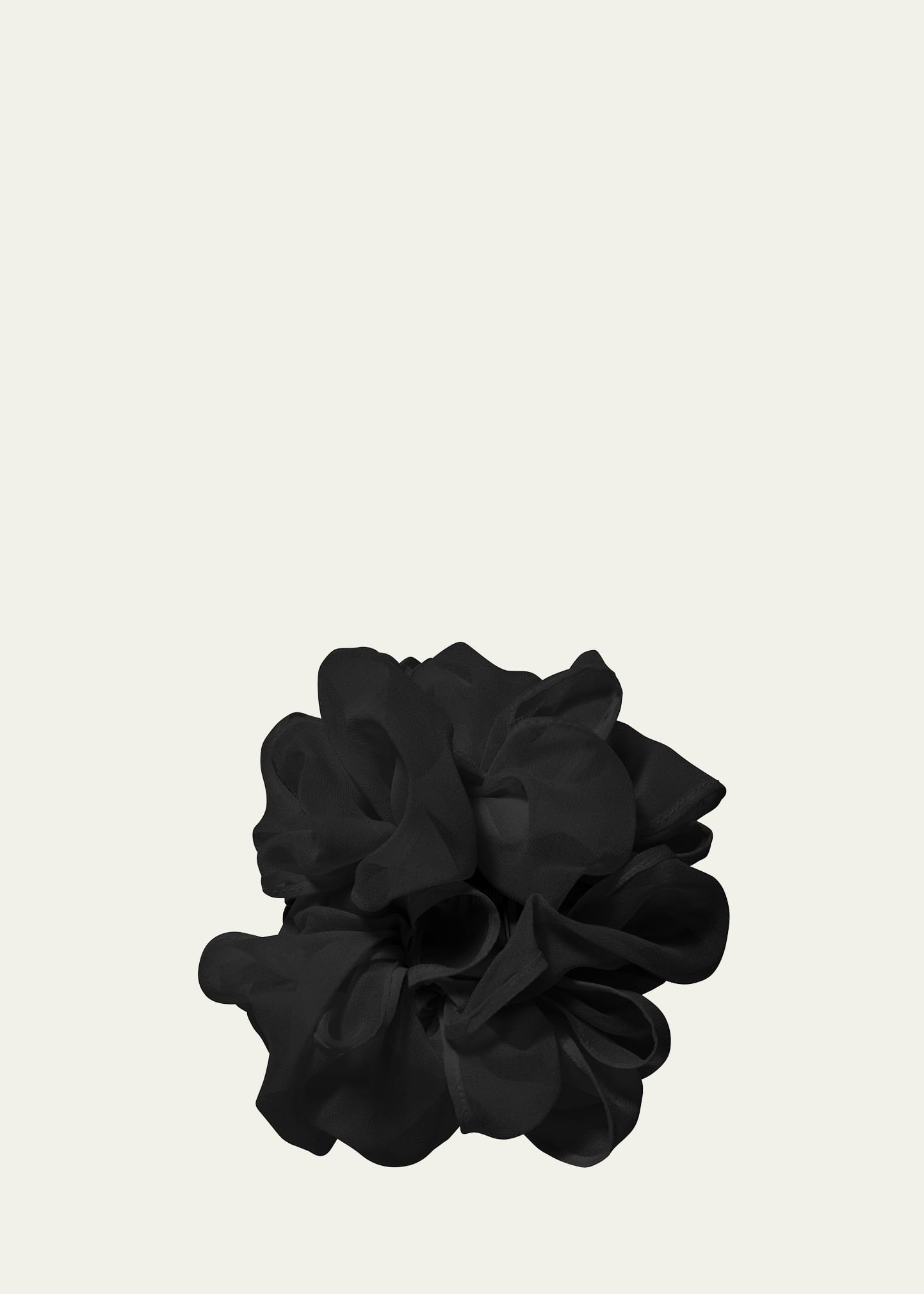 Jennifer Behr Marion Velvet Flower Hairclip In Black