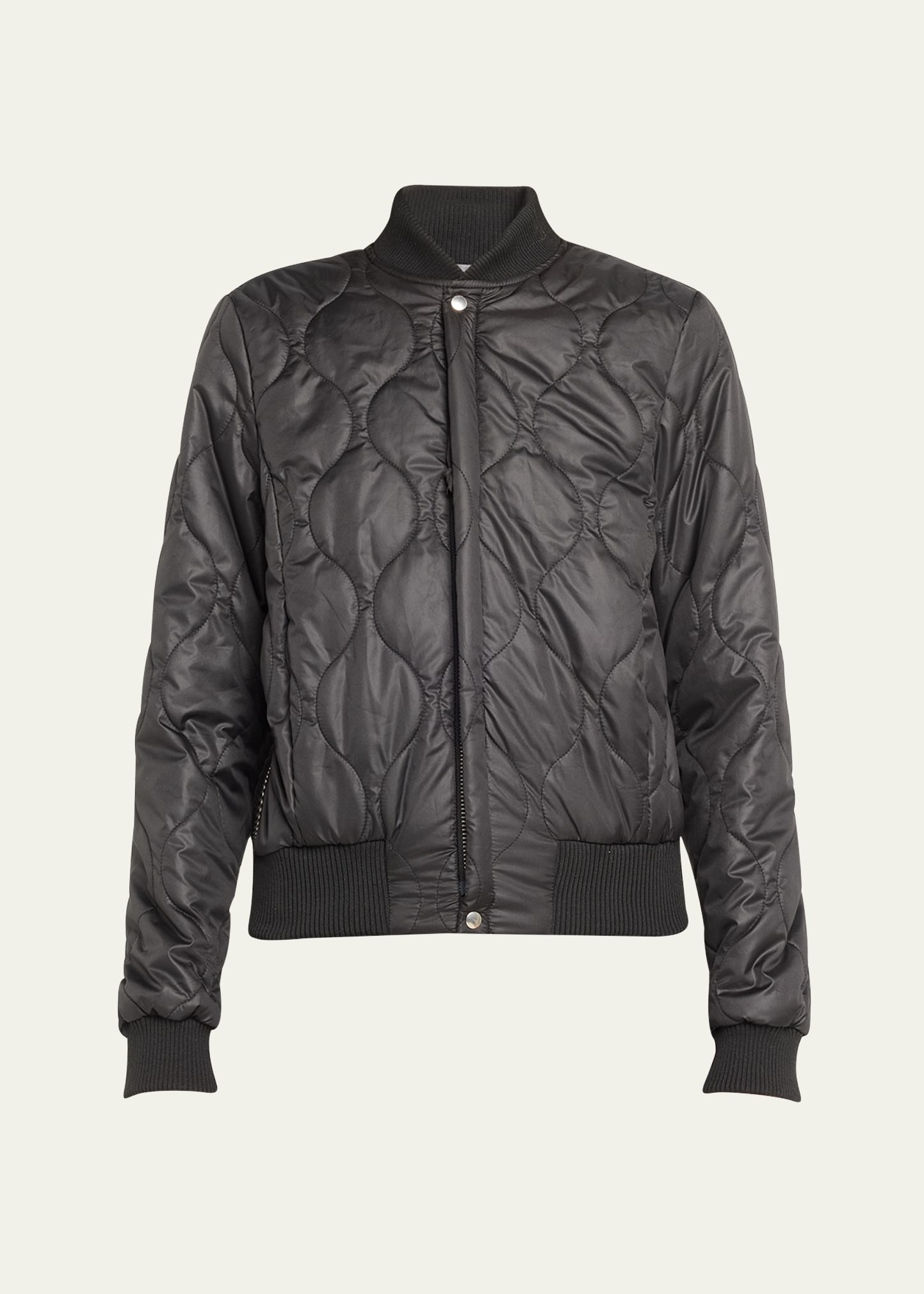Shop Nsf Clothing Neil Quilted Bomber Jacket In Black