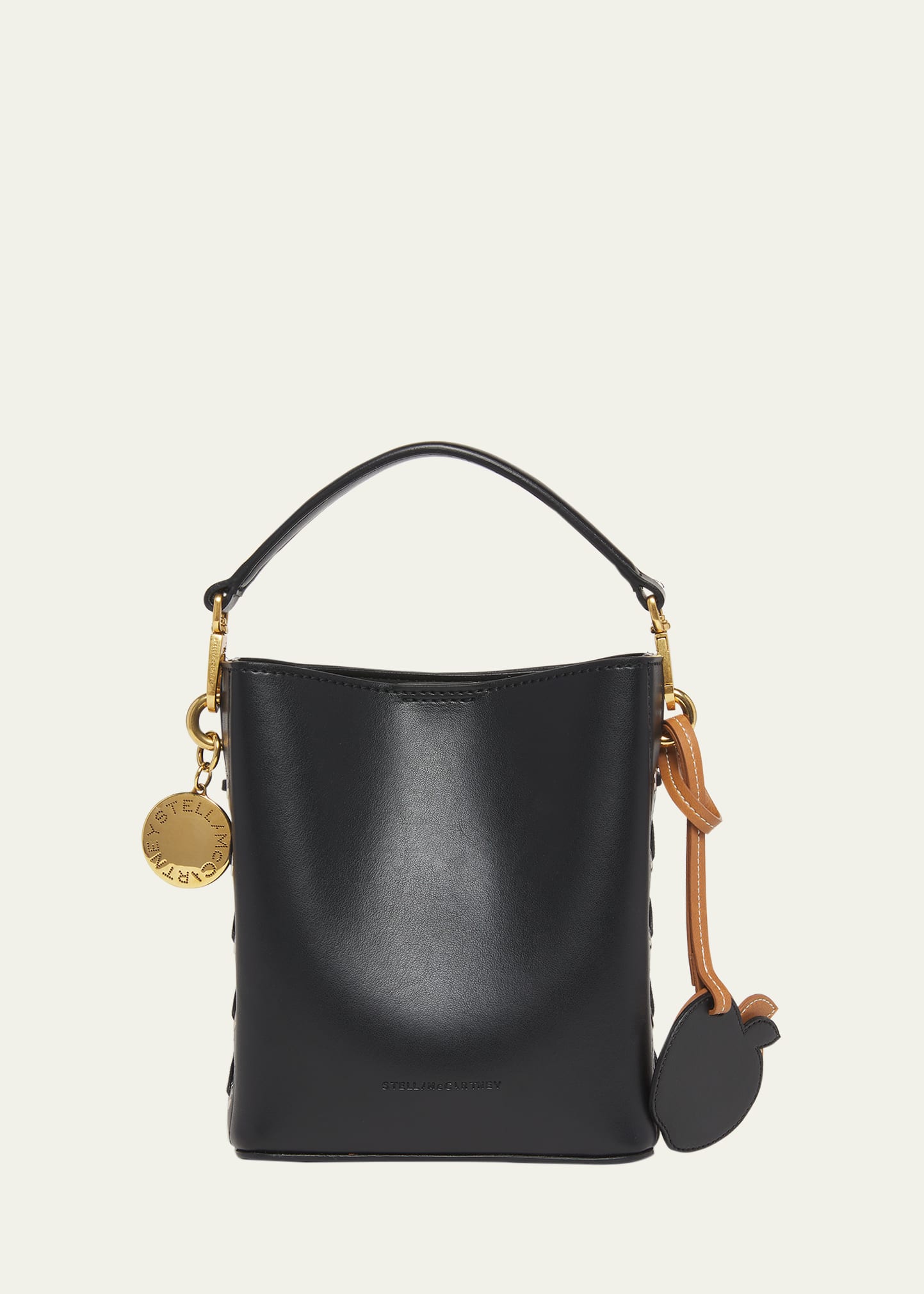 Stella Mccartney Eco Alter Mat Leather Bucket Bag In 1000 Black