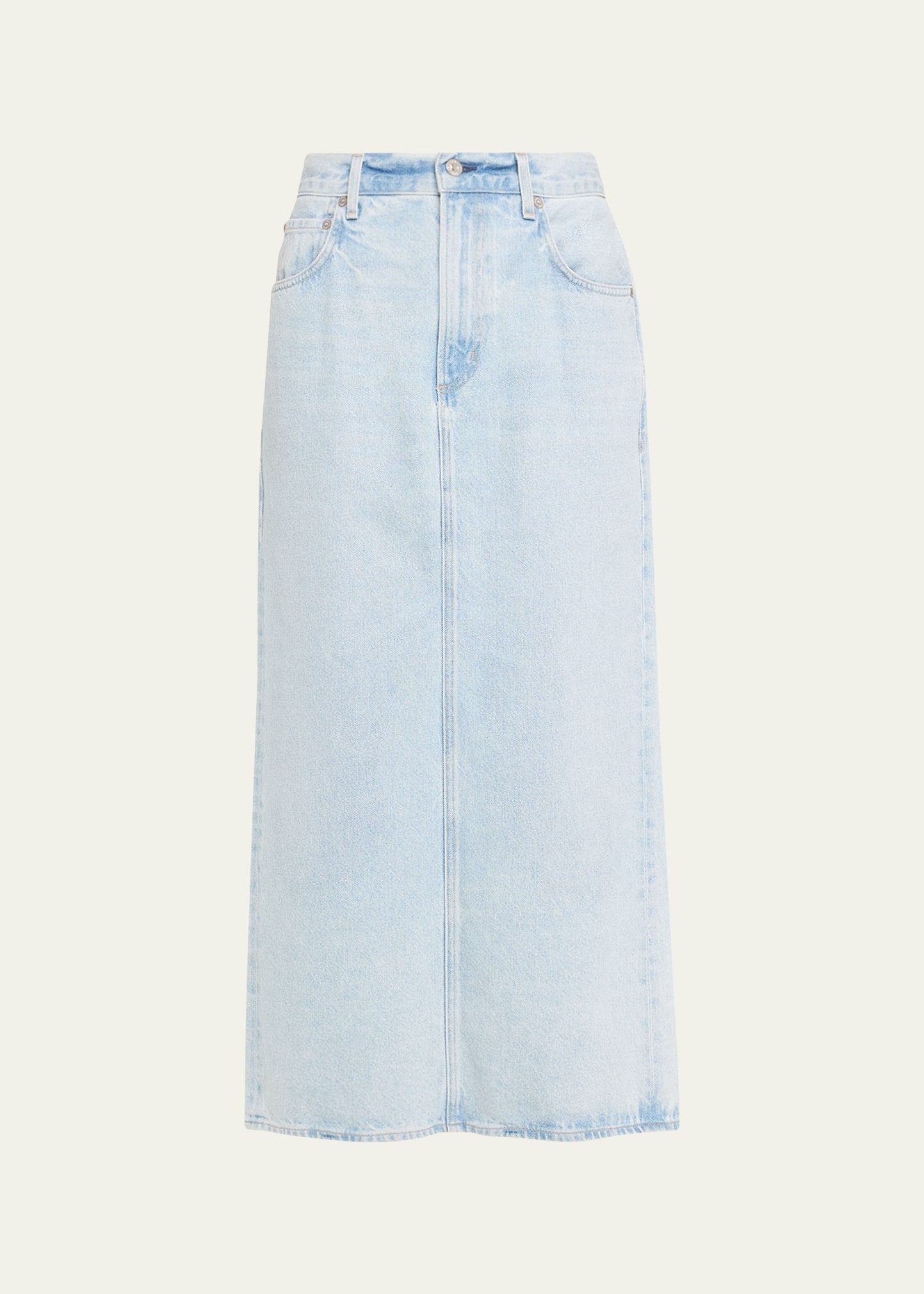 Citizens Of Humanity Verona Denim Column Skirt In Frequency Indi