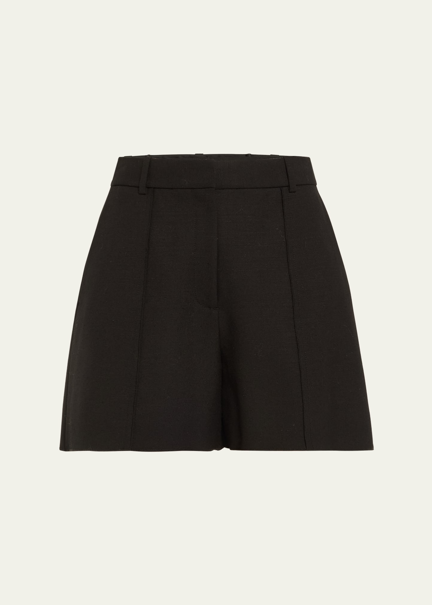 Shop Jason Wu Collection Wool-blend Tailored Shorts In Black