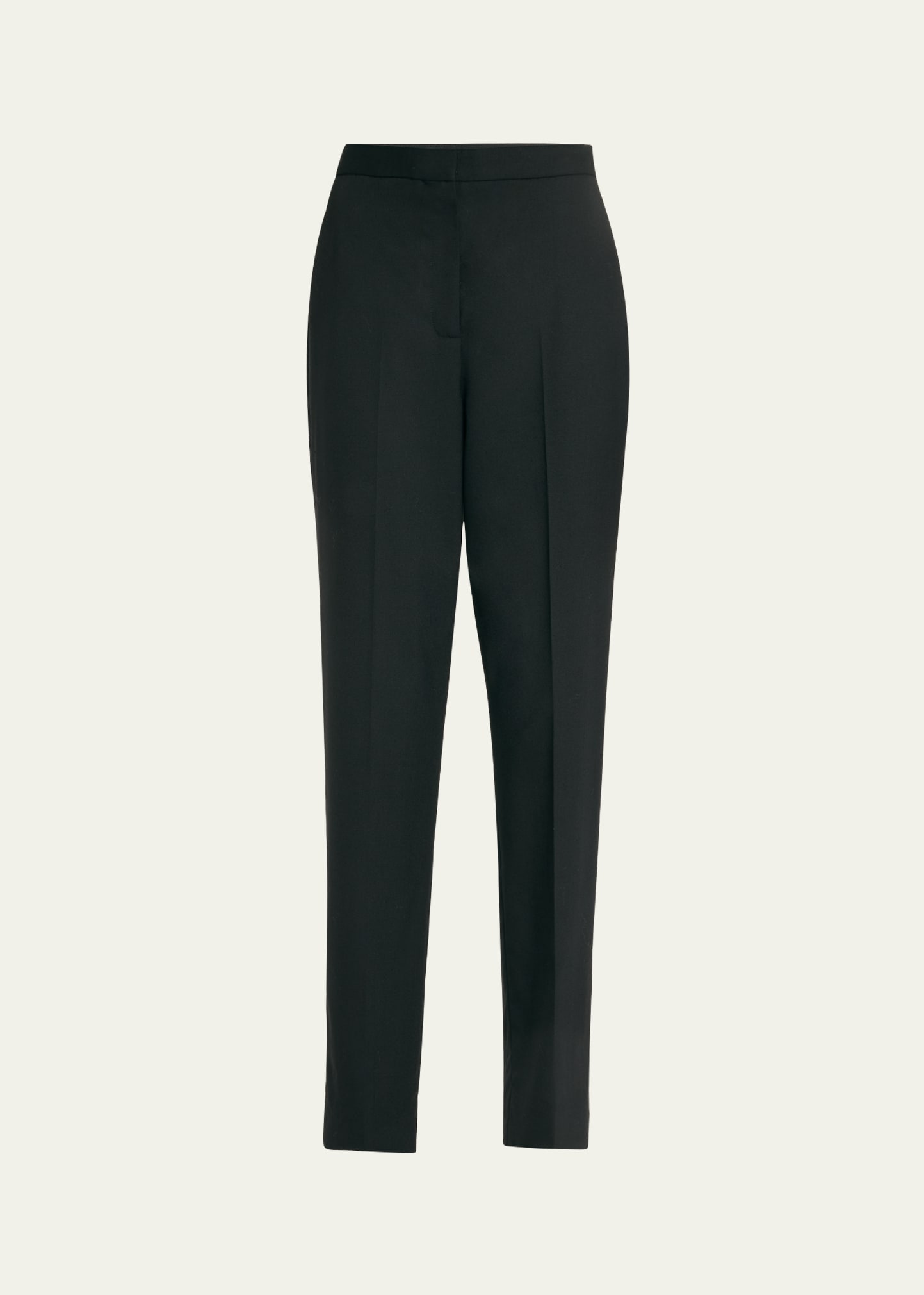 Jason Wu Collection High-rise Slim-leg Ankle Tailored Crepe Pants In Black