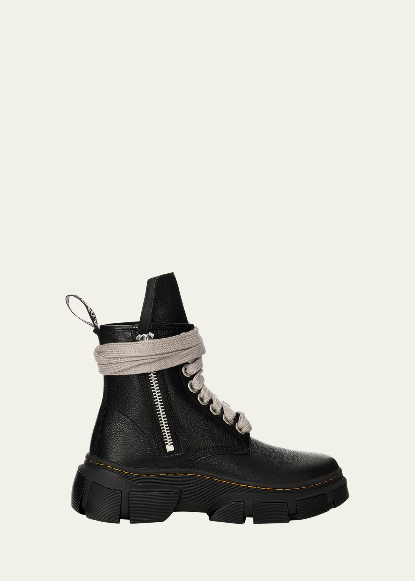 x Dr. Martens Leather Jumbo Lace Combat Boots