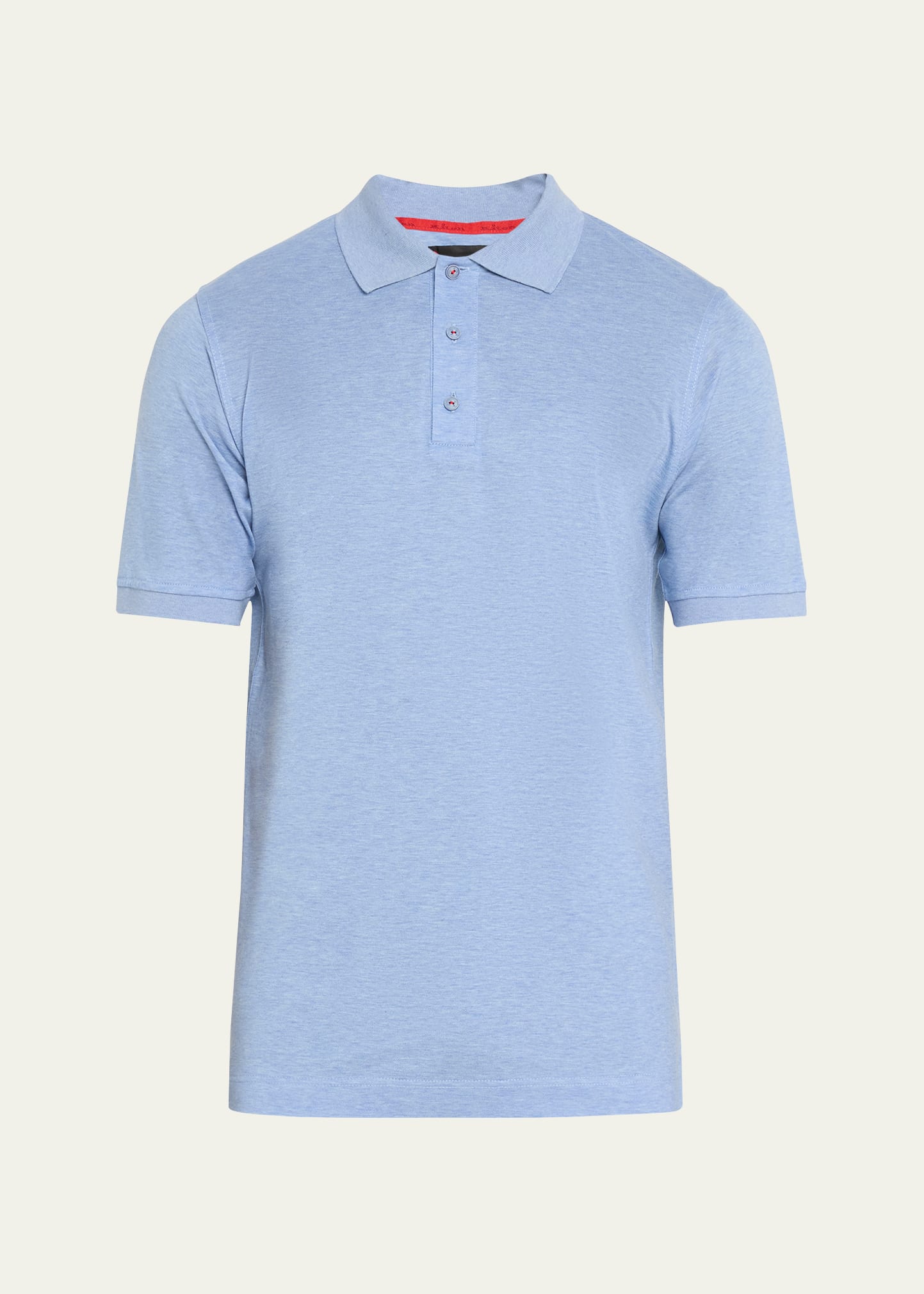 KITON MEN'S COTTON PIQUE POLO SHIRT 