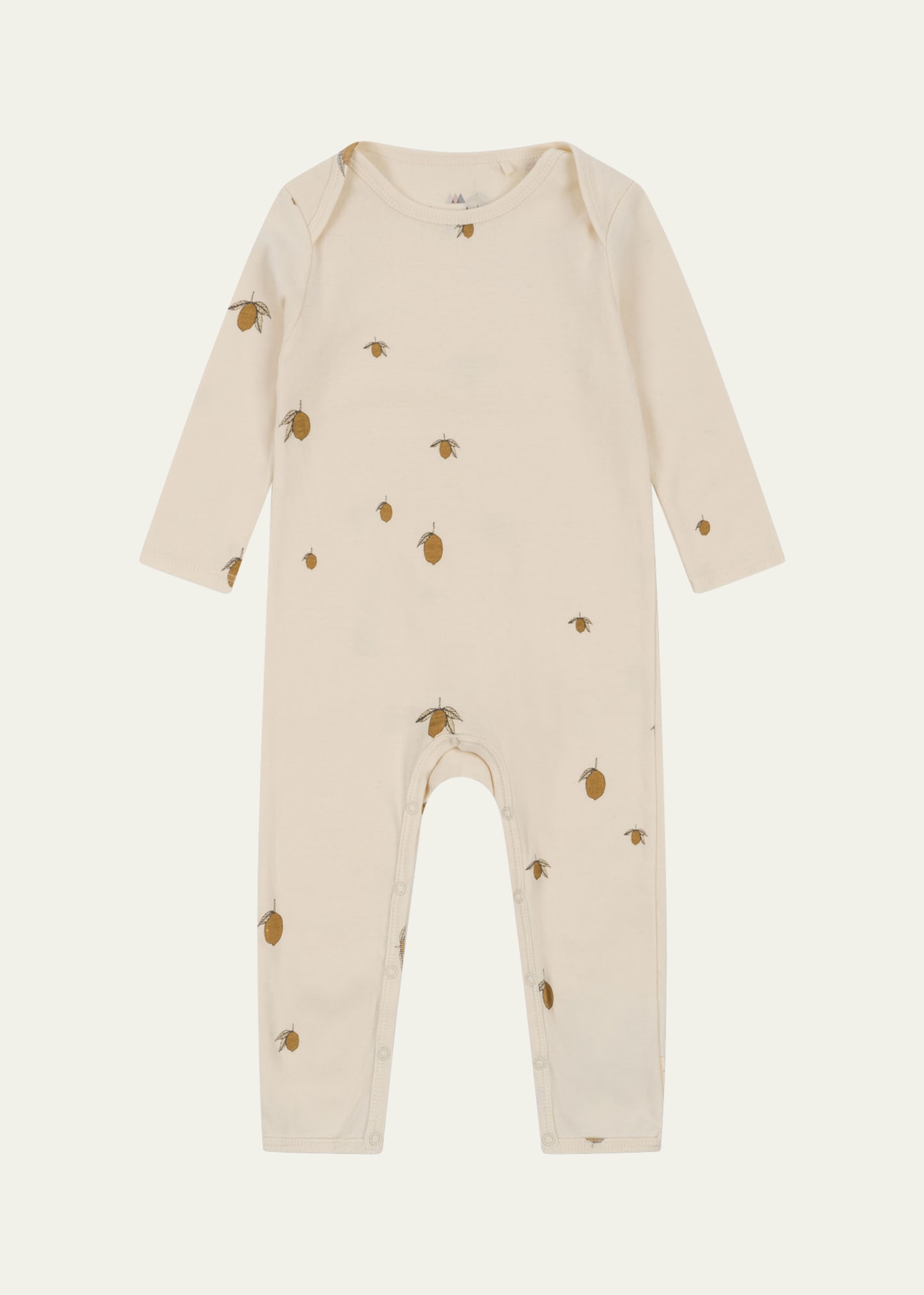Kid's Fruit Motif Jersey Coverall, Size 9M-3T