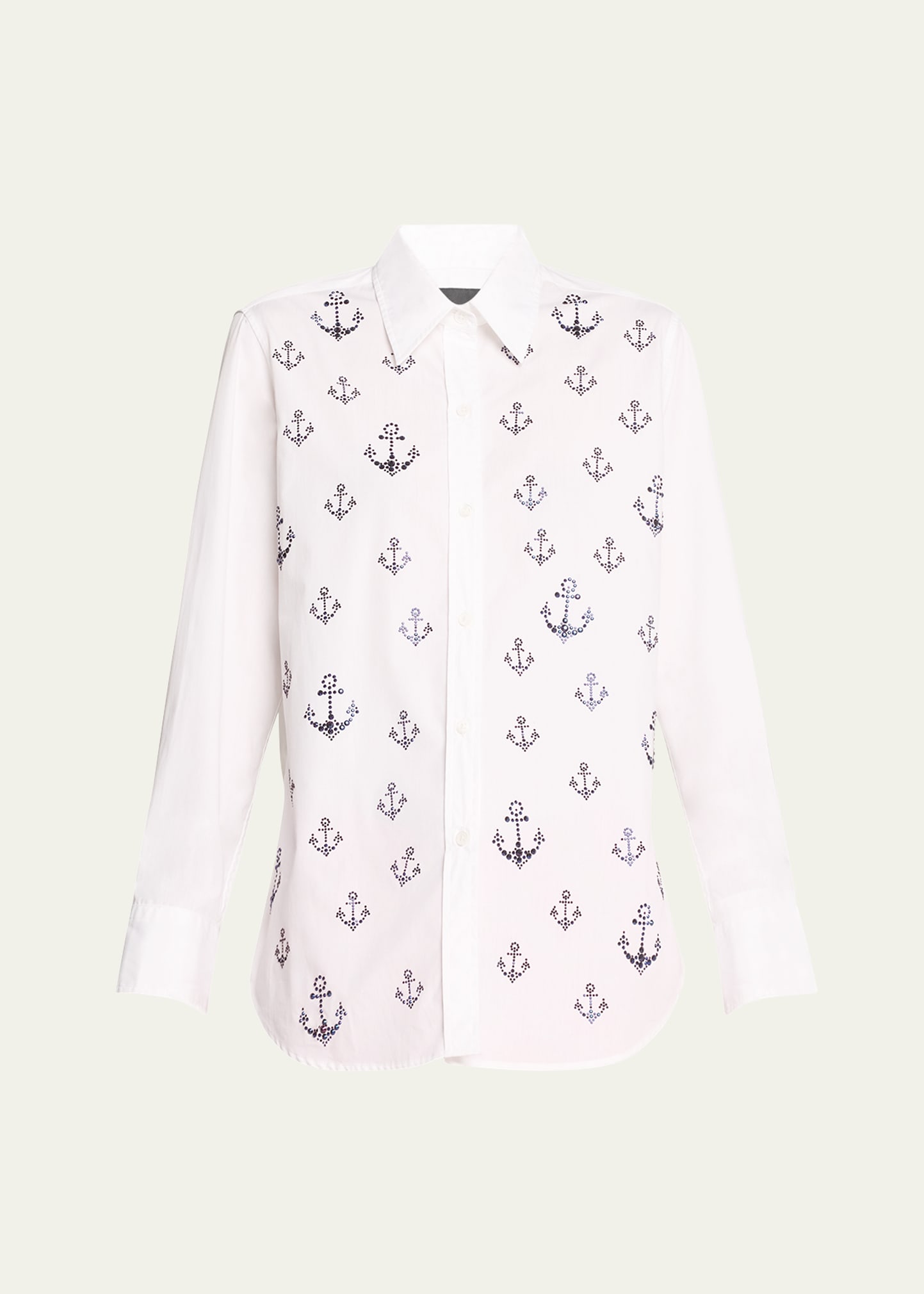 Libertine Ahoy Matey Crystal New Classic Shirt In Wht