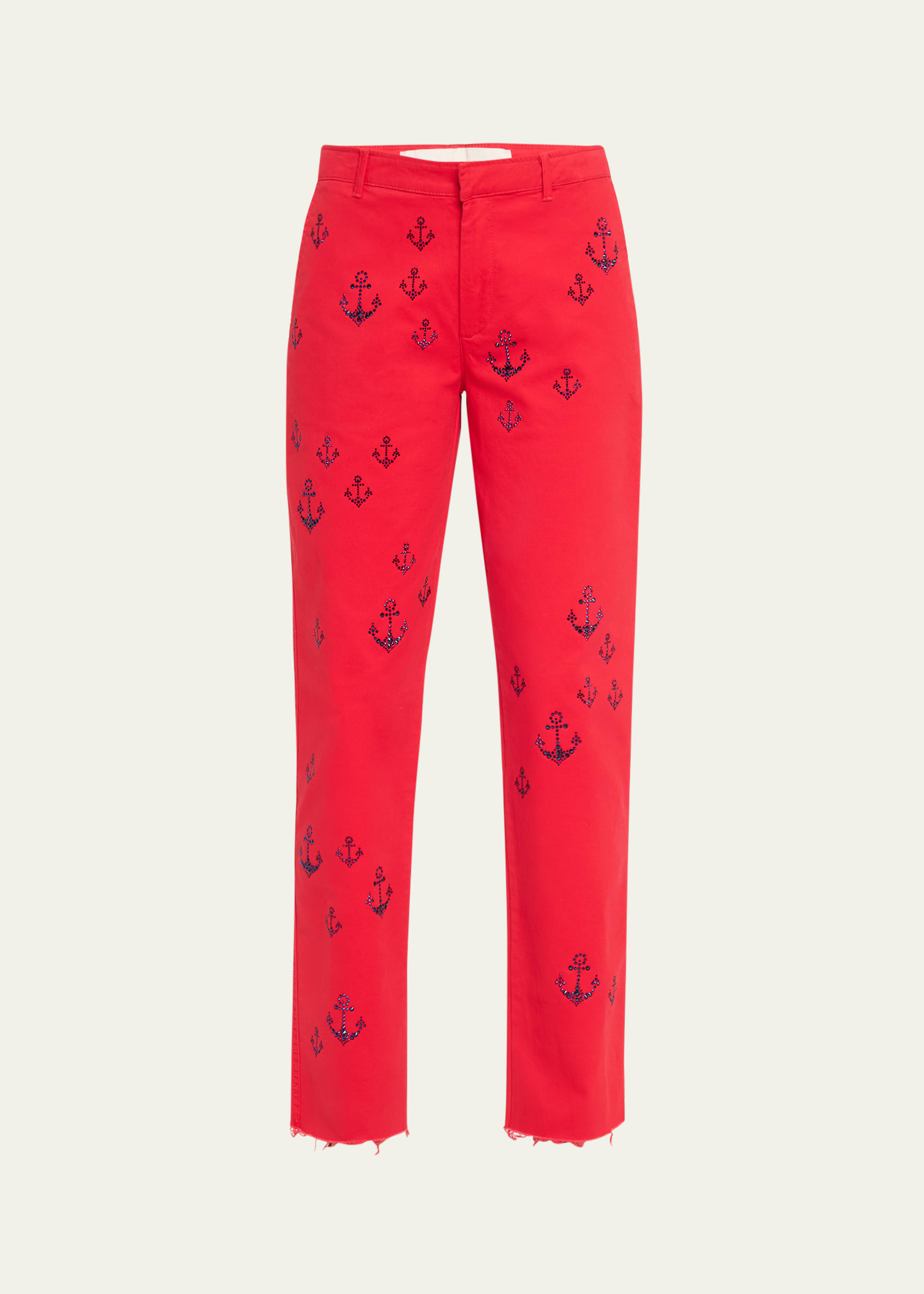 Libertine Ahoy Matey Crystal Chinos In Red