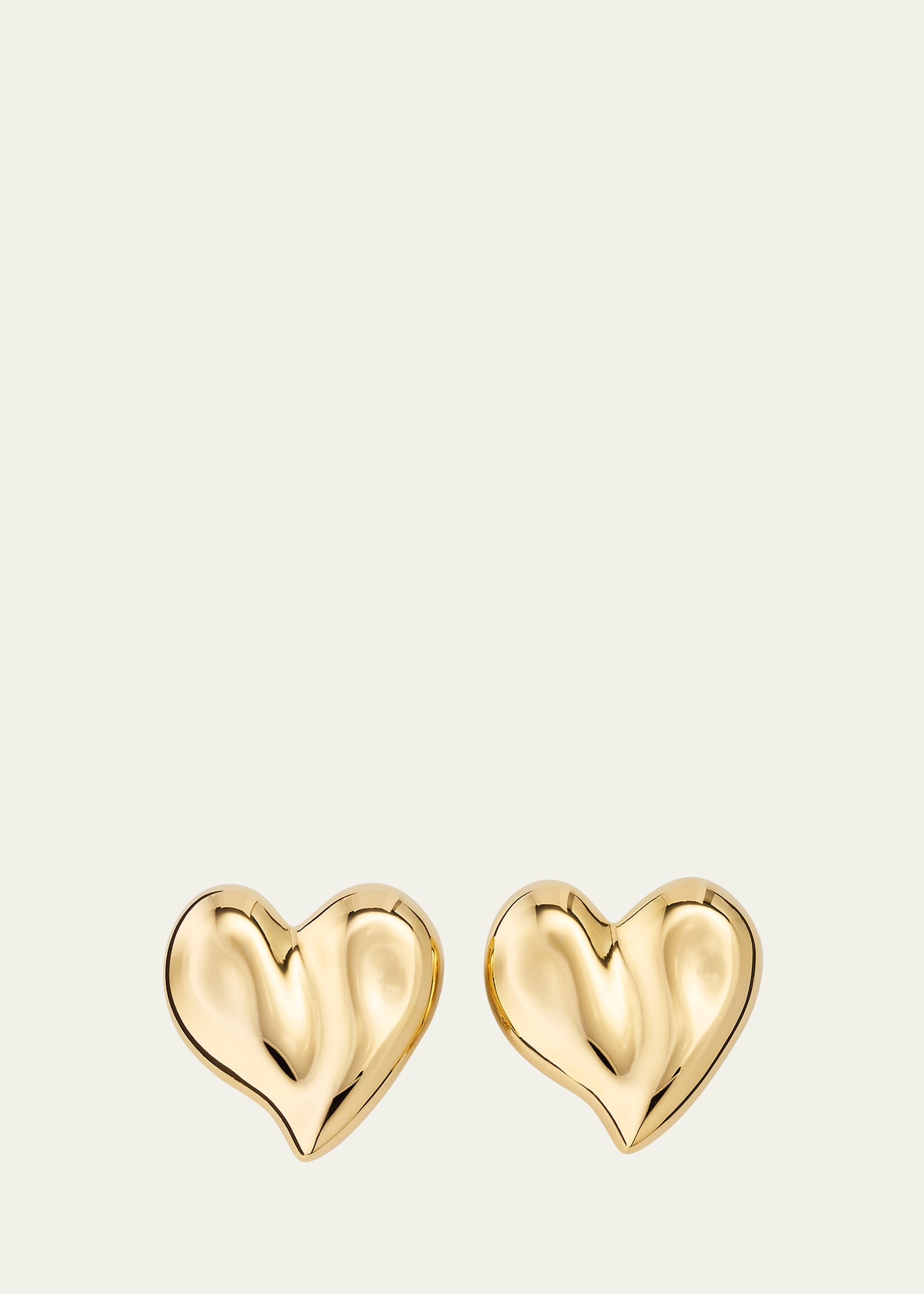 Ben-amun Pamela Gold Heart Shape Clip-on Earrings