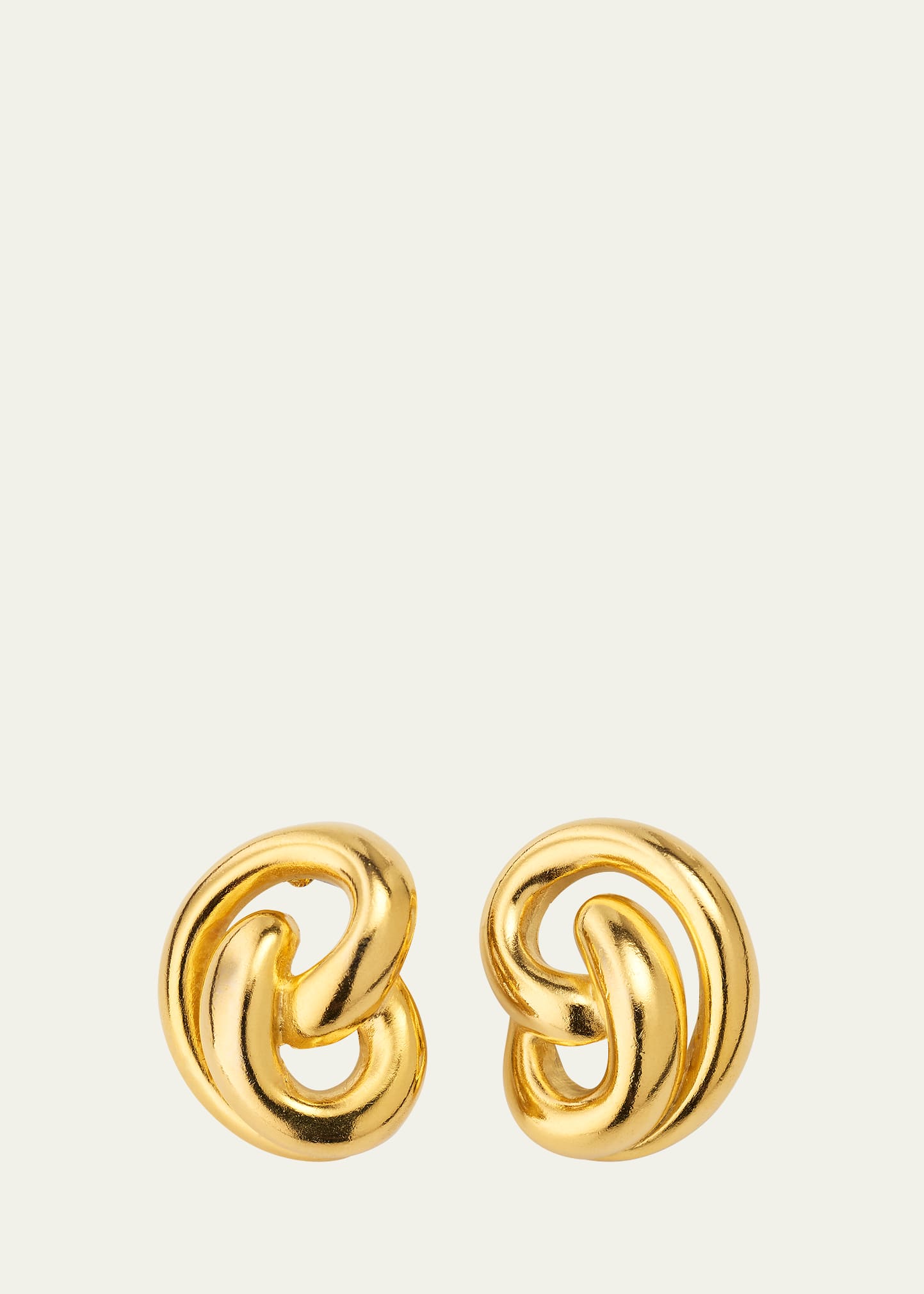 Ben-amun Pluto Gold Croissant Earrings