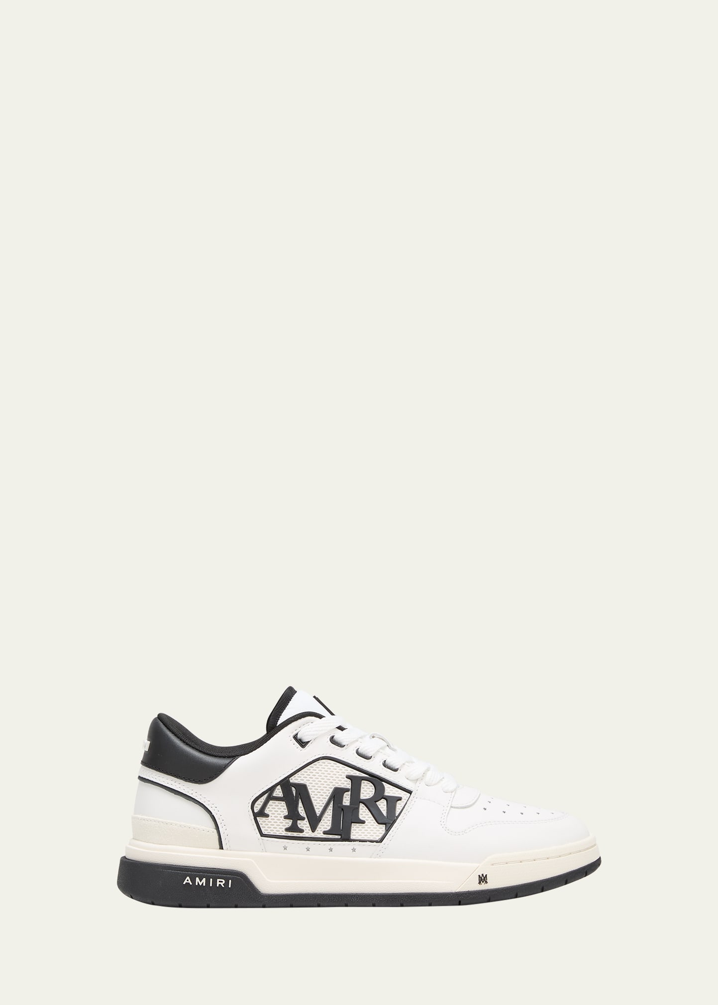 Men's Classic Leather Logo Low-Top Sneakers