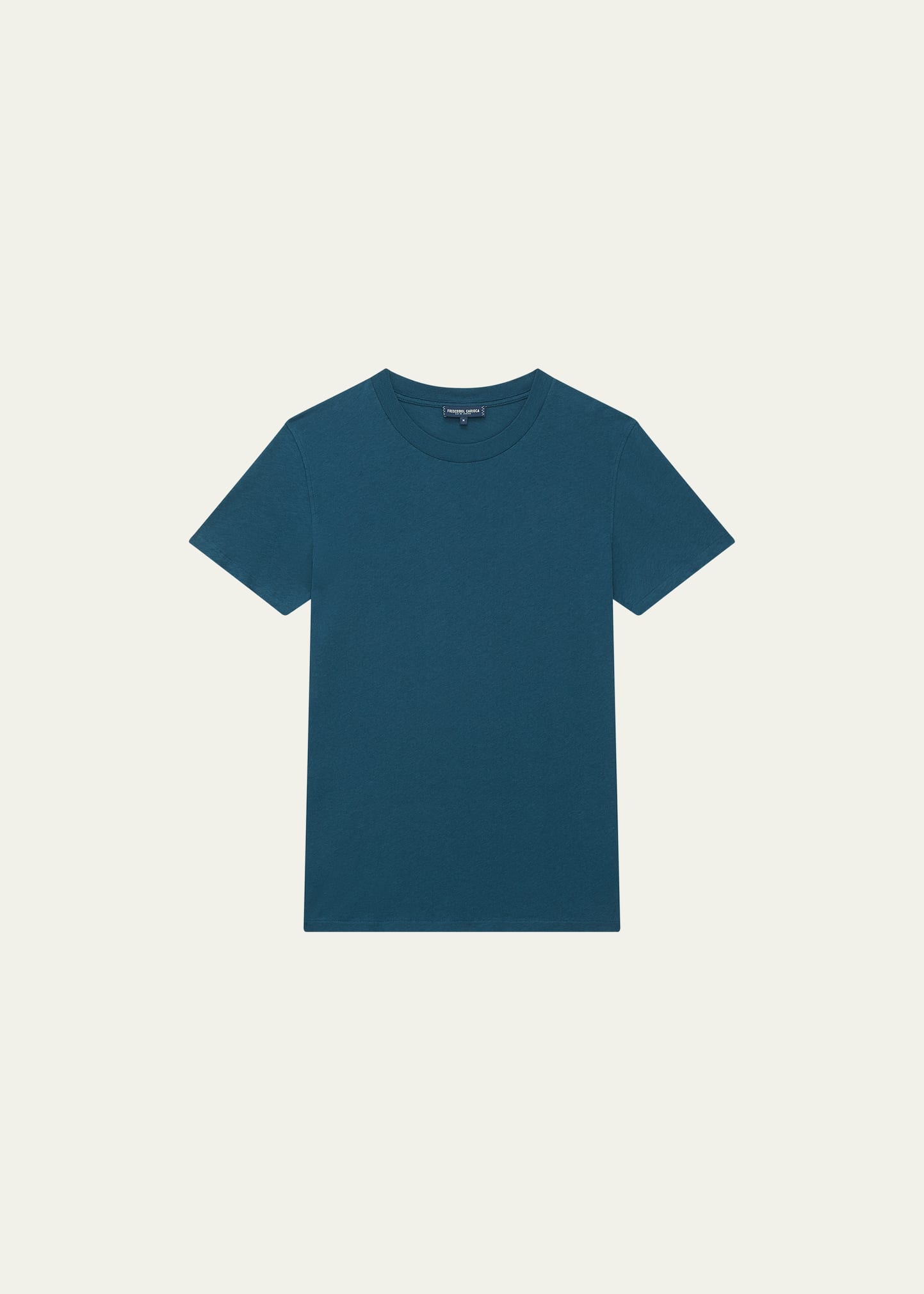 Frescobol Carioca Men's Cotton Linen Short-sleeve T-shirt In Perennial Blue 75