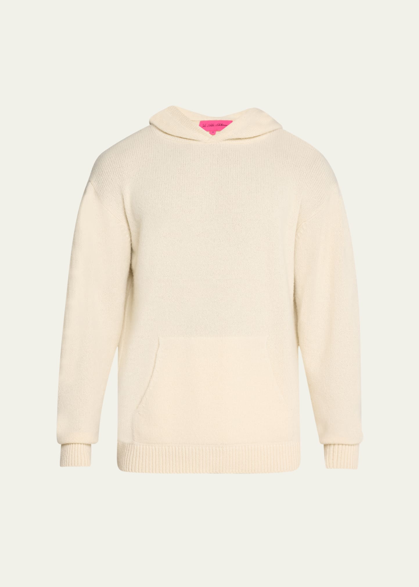 Shop The Elder Statesman Men's Cashmere Airbrush Back Sunset Hoodie In 101 - Ivory