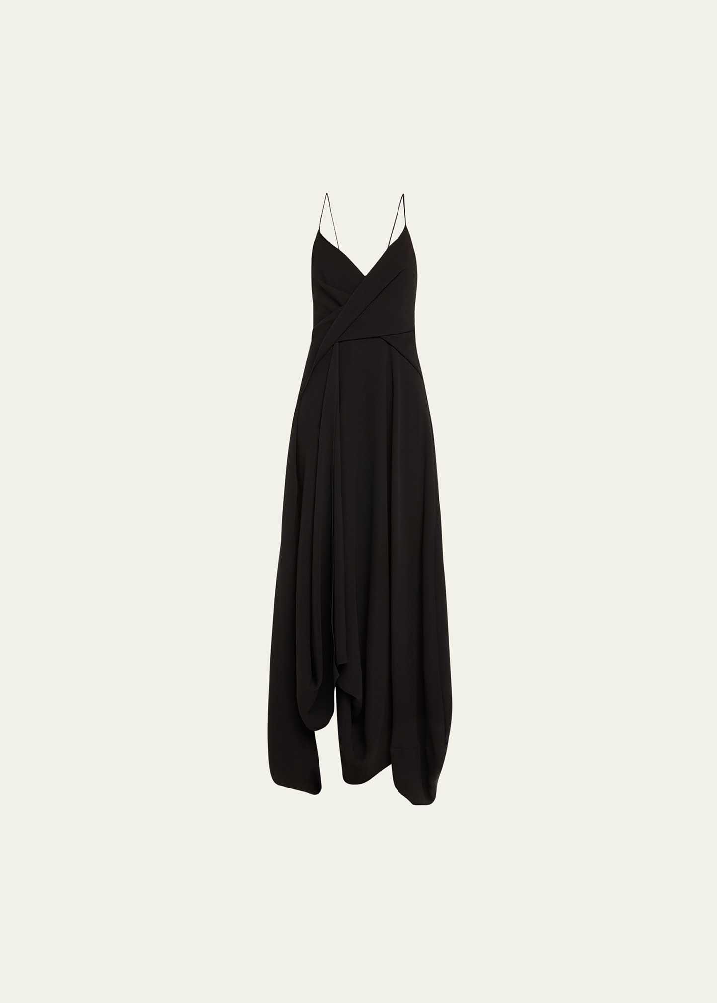 Heirlome Lola Crisscross-back Draped Dress In Black