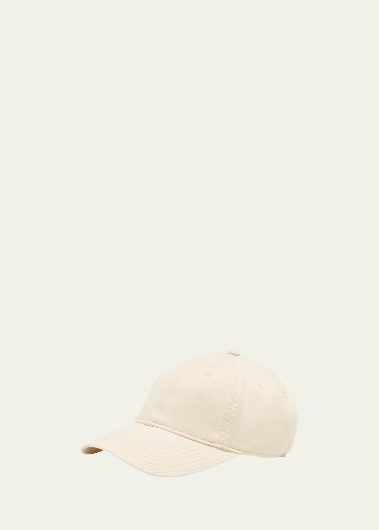 Shop Totême Logo Cotton Baseball Hat In Pebble