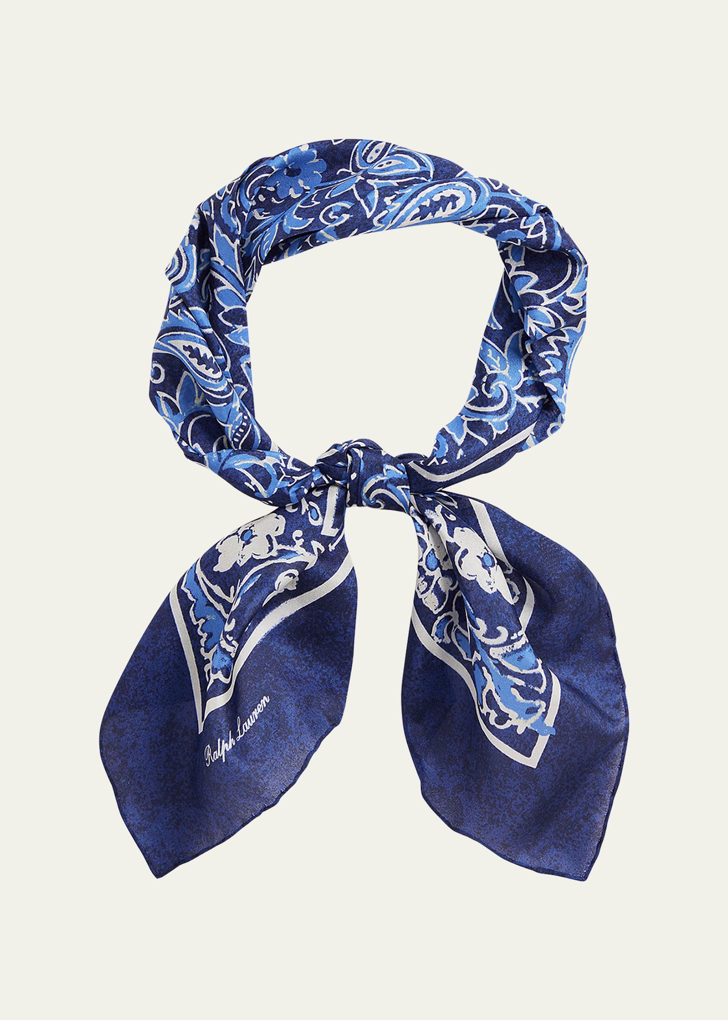 Men's Paisley Silk Habotai Neckerchief