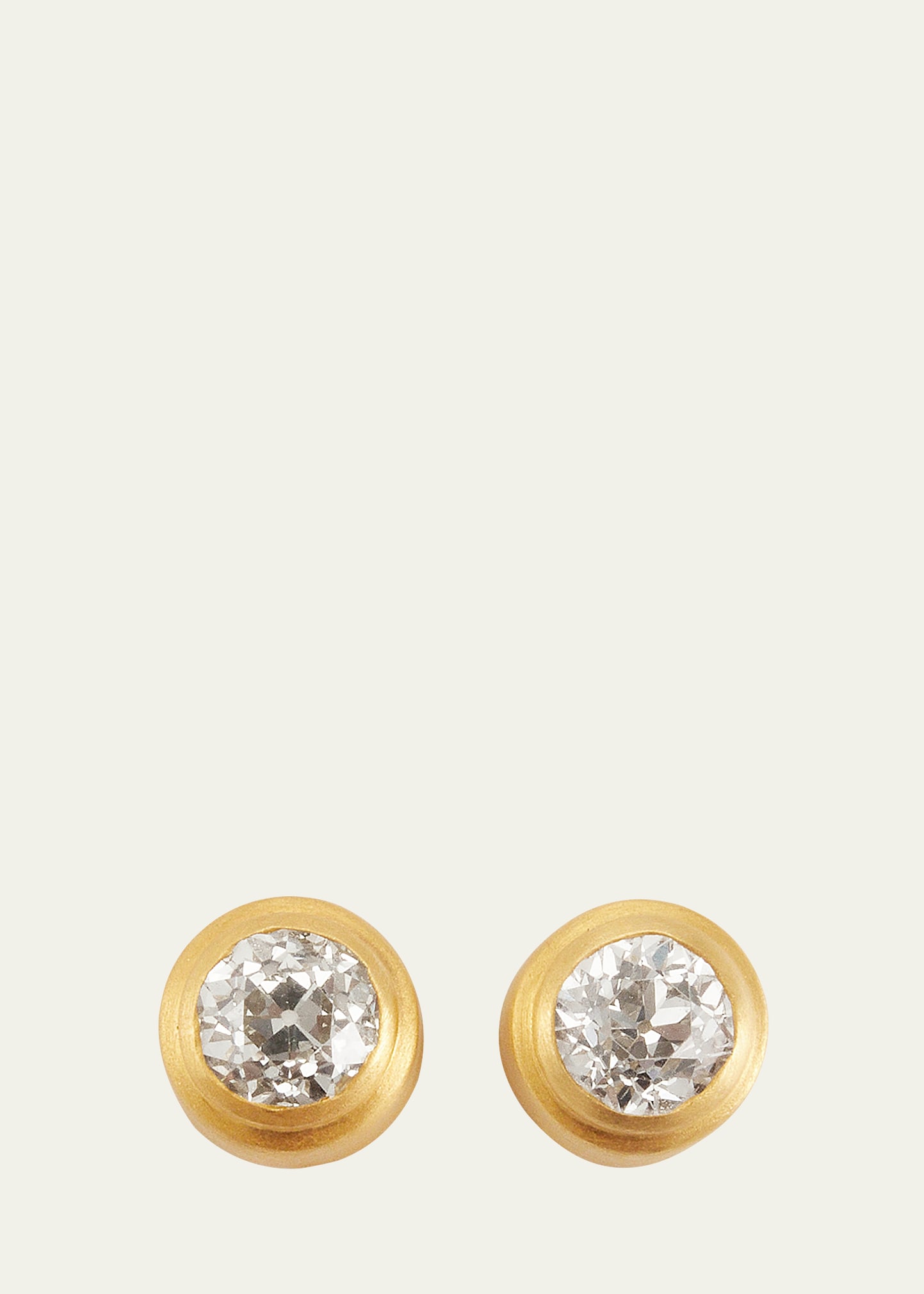 One-Of-A-Kind Diamond Ziggurat Stud Earrings