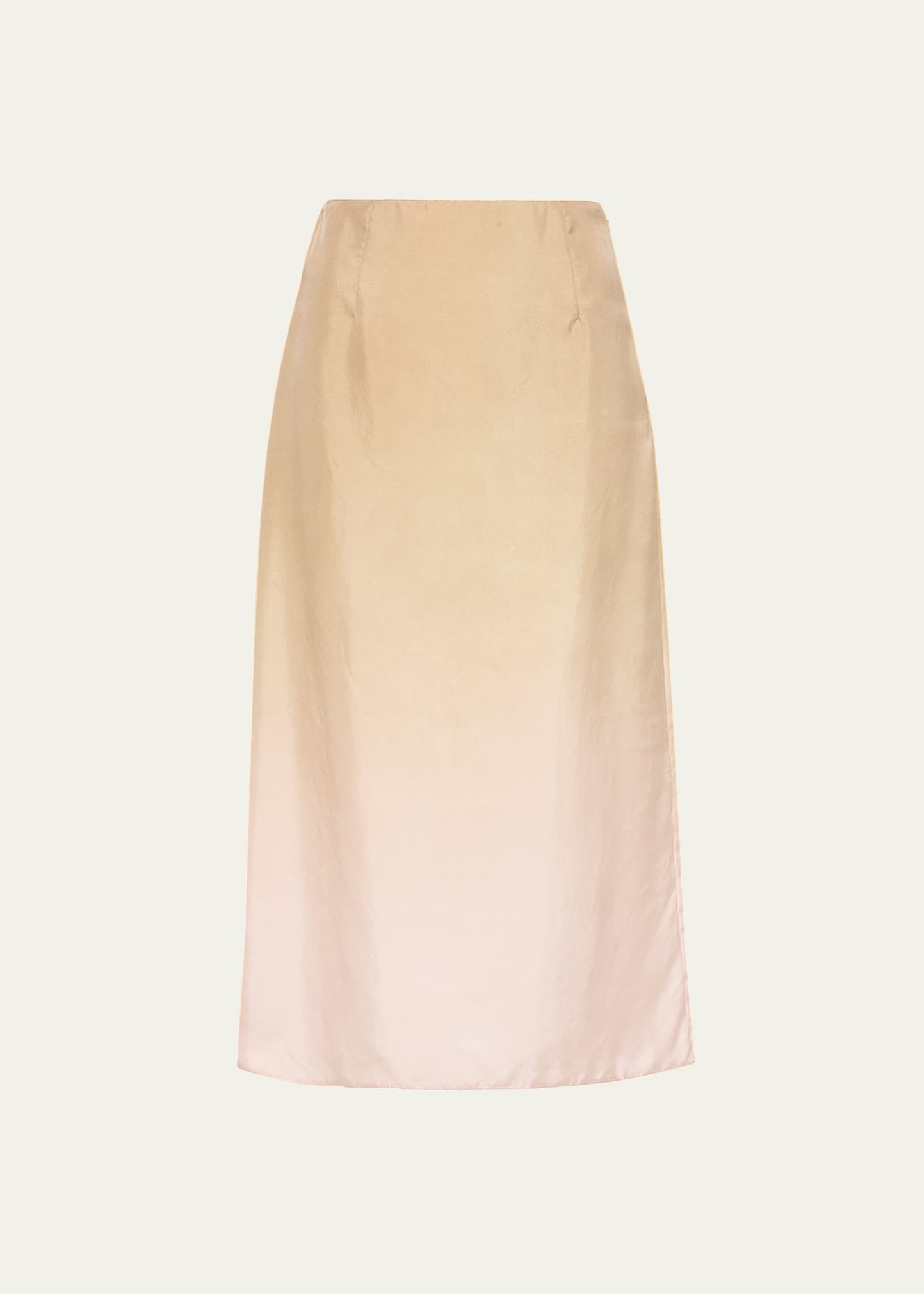 Shop Prada Gradient Twill Midi Skirt In F0065 Corda