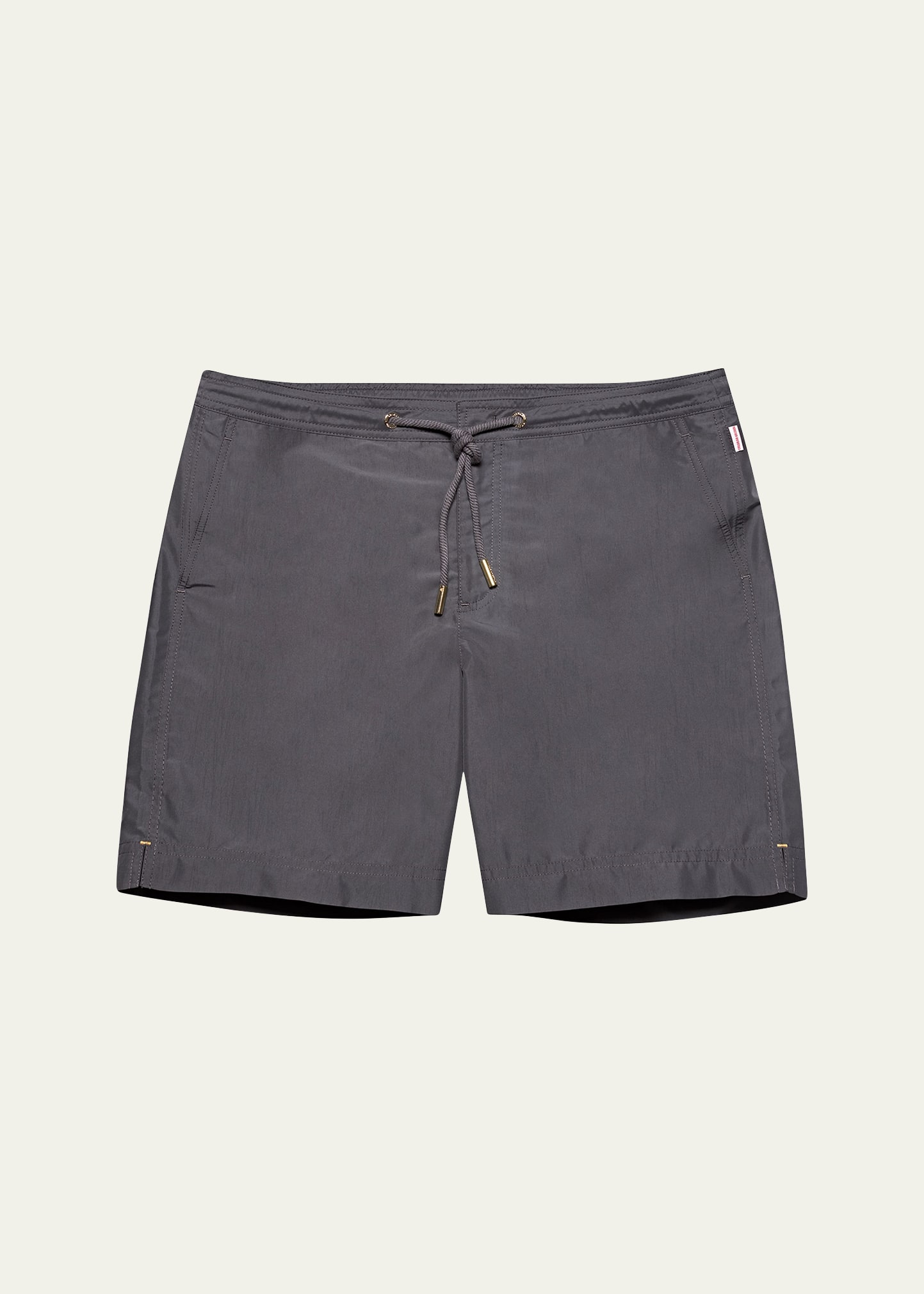 Orlebar Brown Men's Bulldog Drawcord Swim Shorts In Piranha Grey