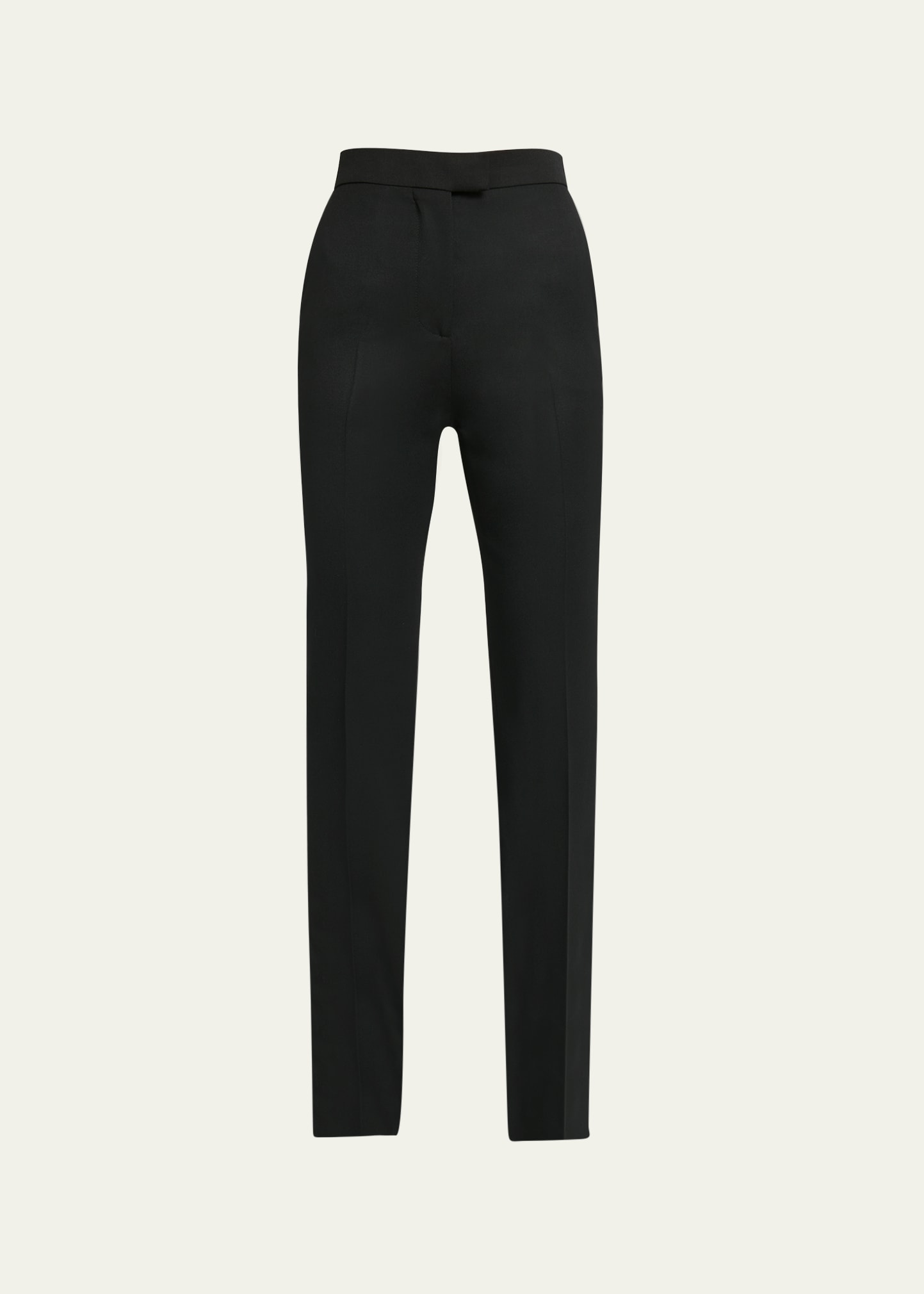 Straight-Leg Wool Suiting Trousers
