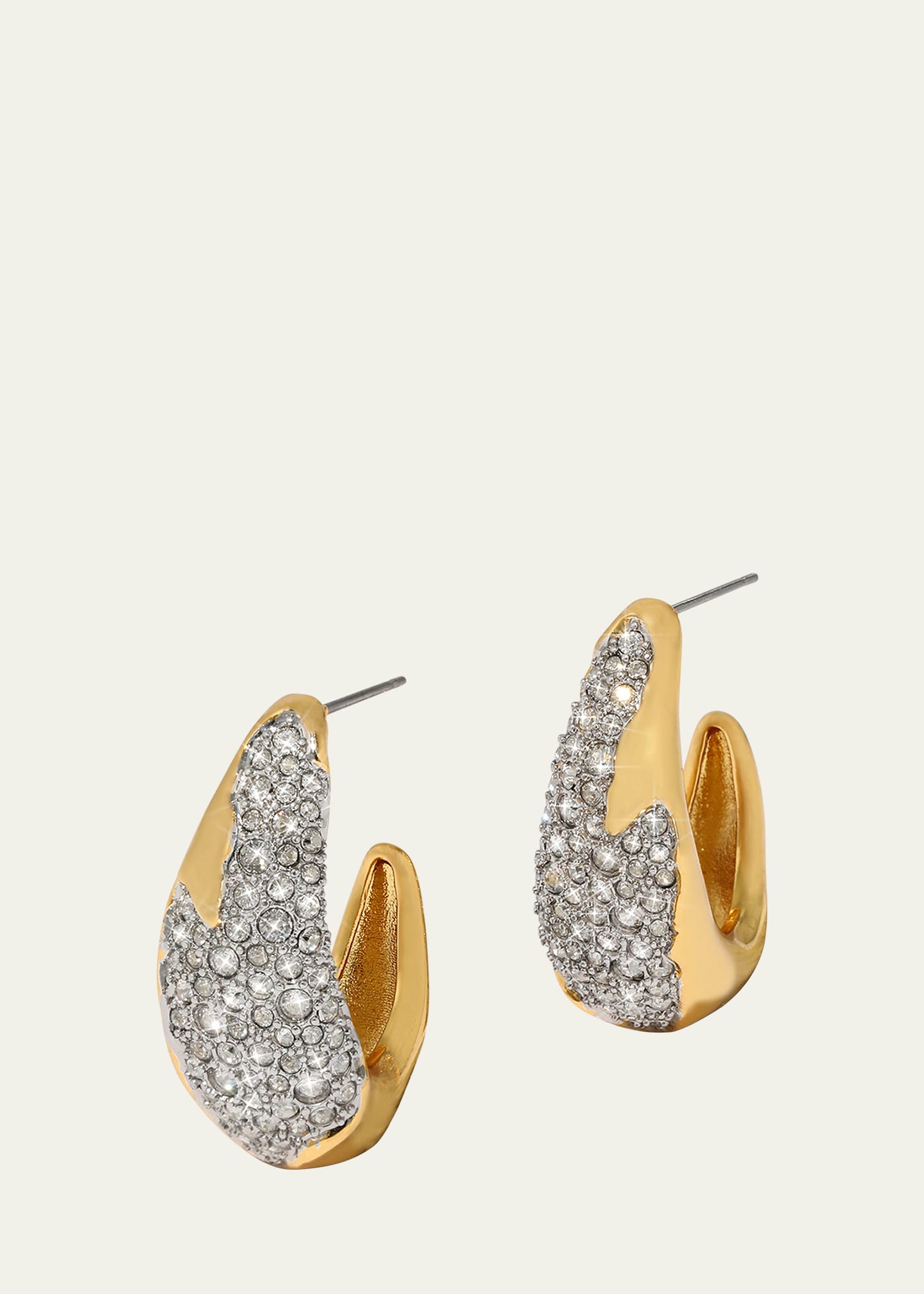Solanales Crystal Hoop Earrings