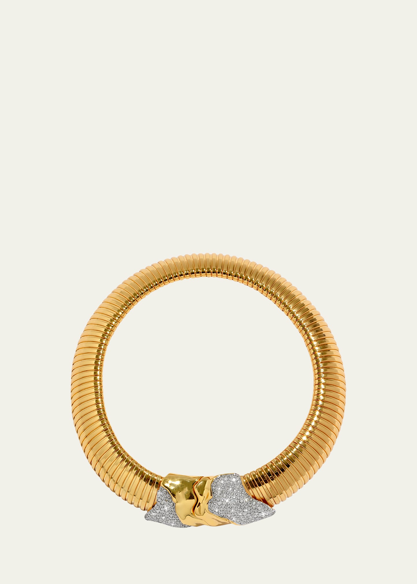 Solanales Gold Tubogas Collar Necklace