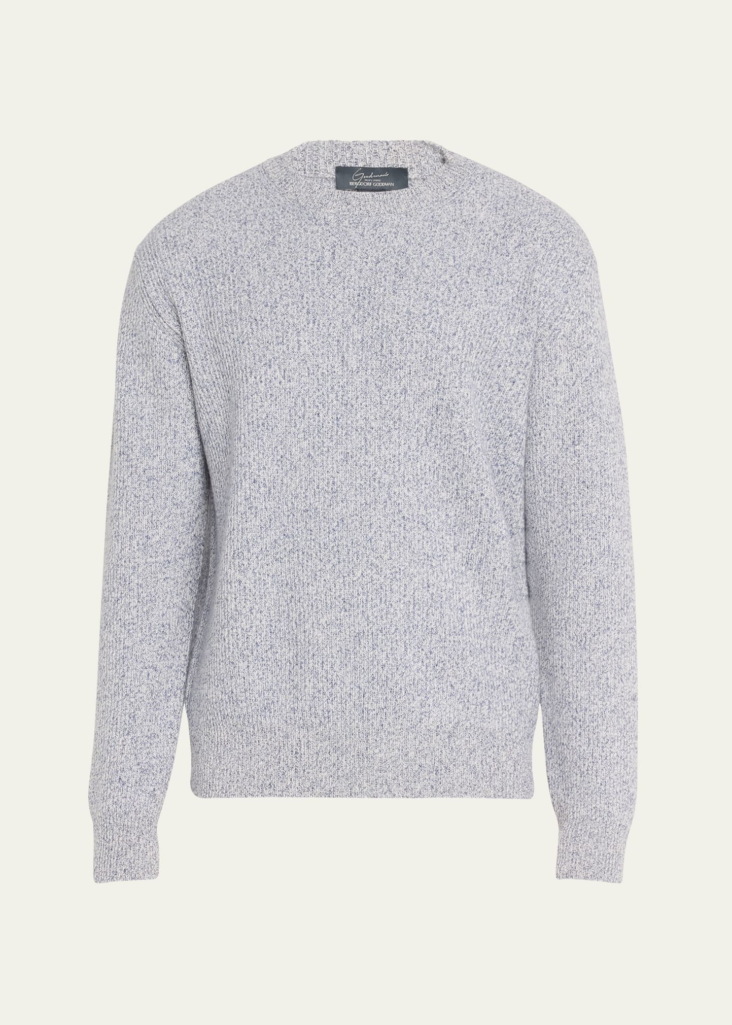 Men's Watercolor Twist Cashmere Crewneck Sweater