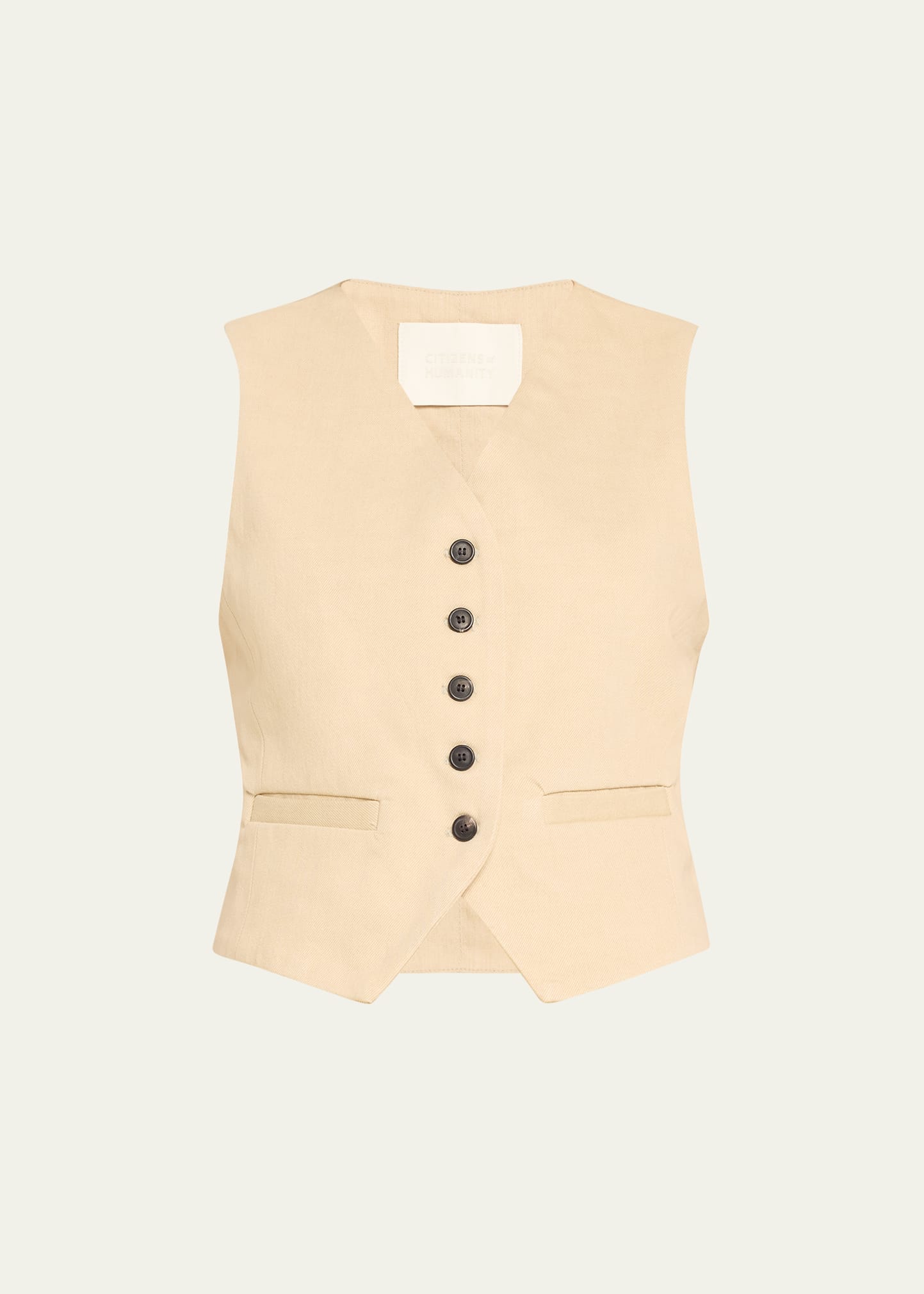 Shop Citizens Of Humanity Sierra Tailored Vest In Taos Sand Lt K