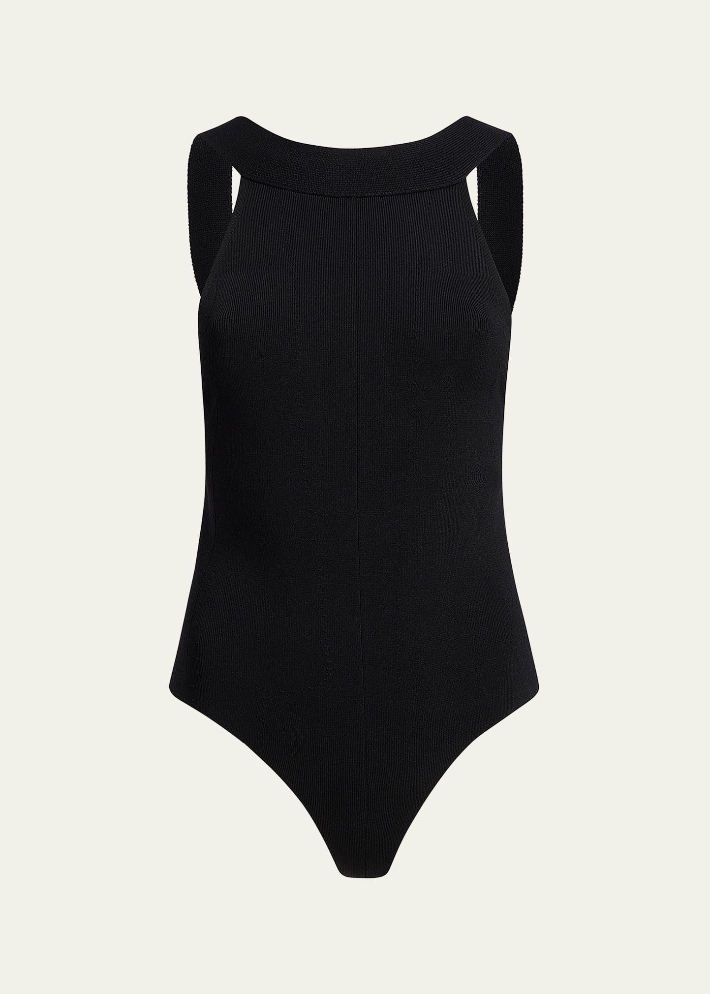 Shop Khaite Campagna Backless Bodysuit In Black